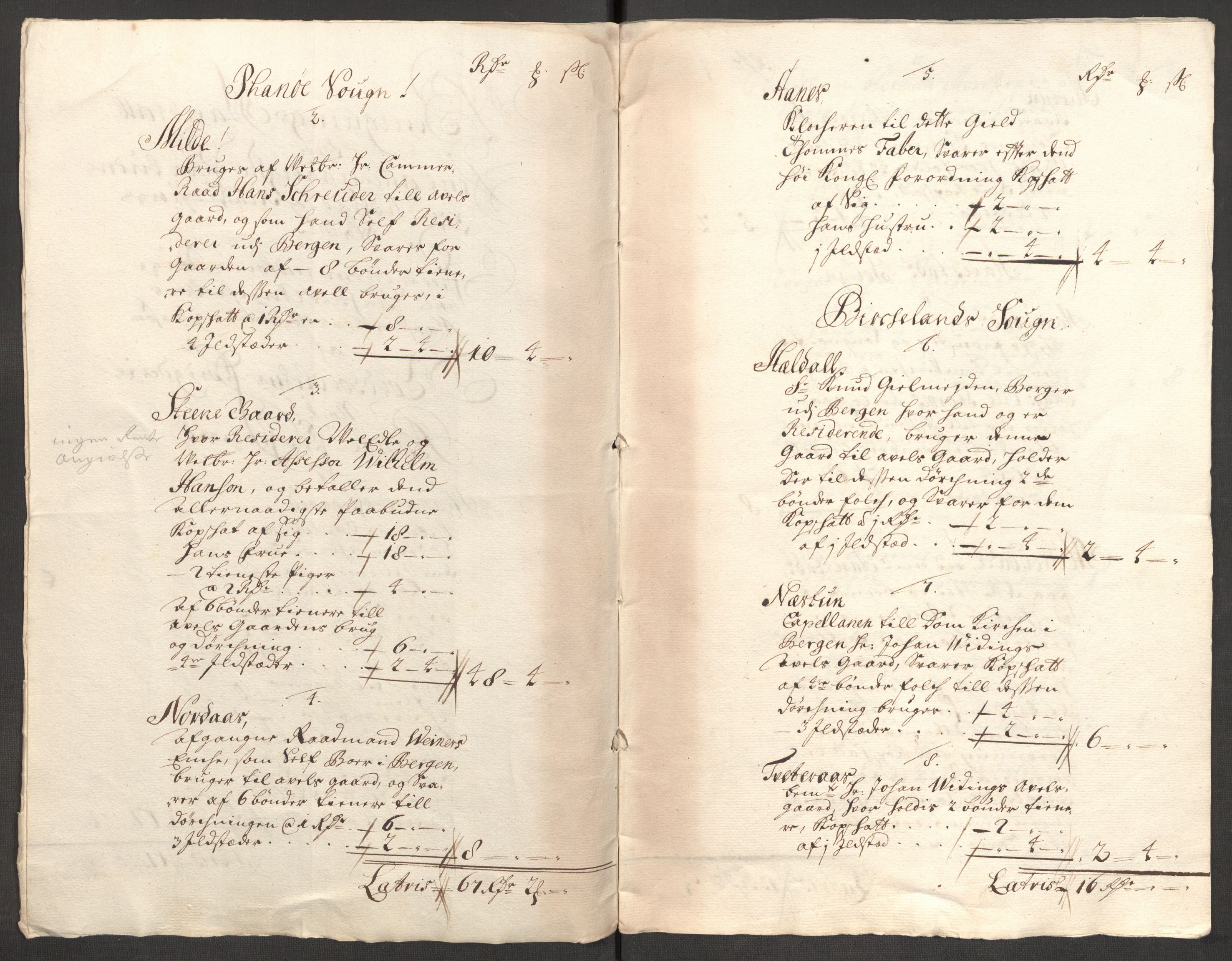 Rentekammeret inntil 1814, Reviderte regnskaper, Fogderegnskap, AV/RA-EA-4092/R51/L3192: Fogderegnskap Nordhordland og Voss, 1711, s. 200