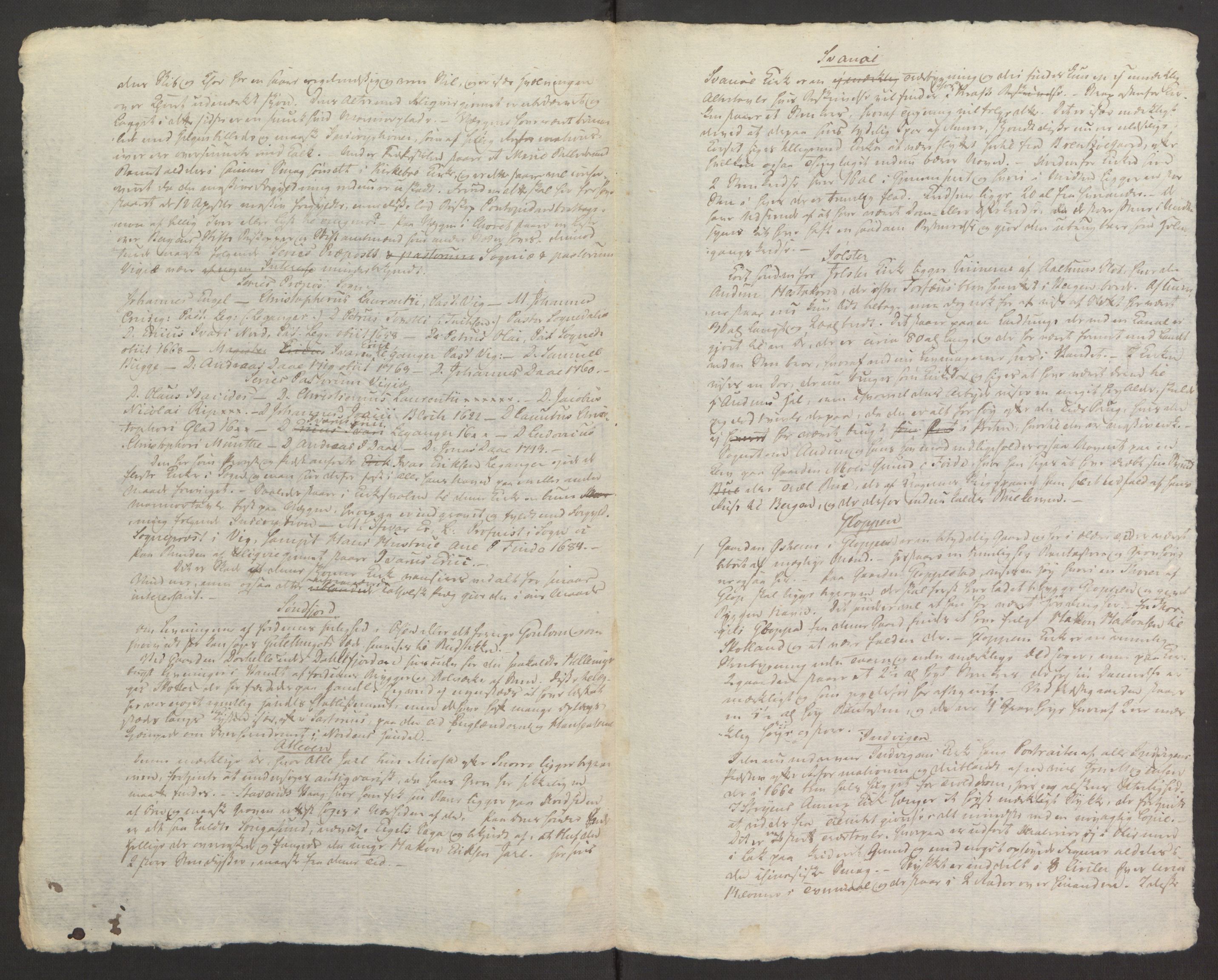 Blom, Gustav Peter, RA/PA-0568/F/L0001/0004: Brev og manuskripter / "Historiske antiqvariske Notizer". Reiseberetninger fra Bergen og Nordland, 1825, s. 9