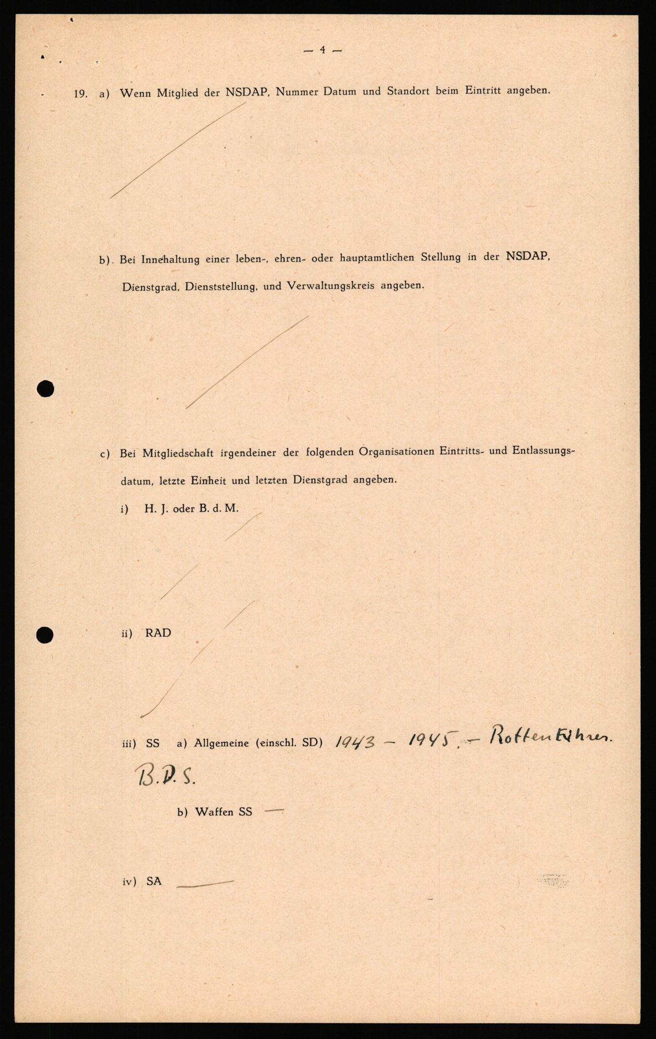 Forsvaret, Forsvarets overkommando II, RA/RAFA-3915/D/Db/L0041: CI Questionaires.  Diverse nasjonaliteter., 1945-1946, s. 167