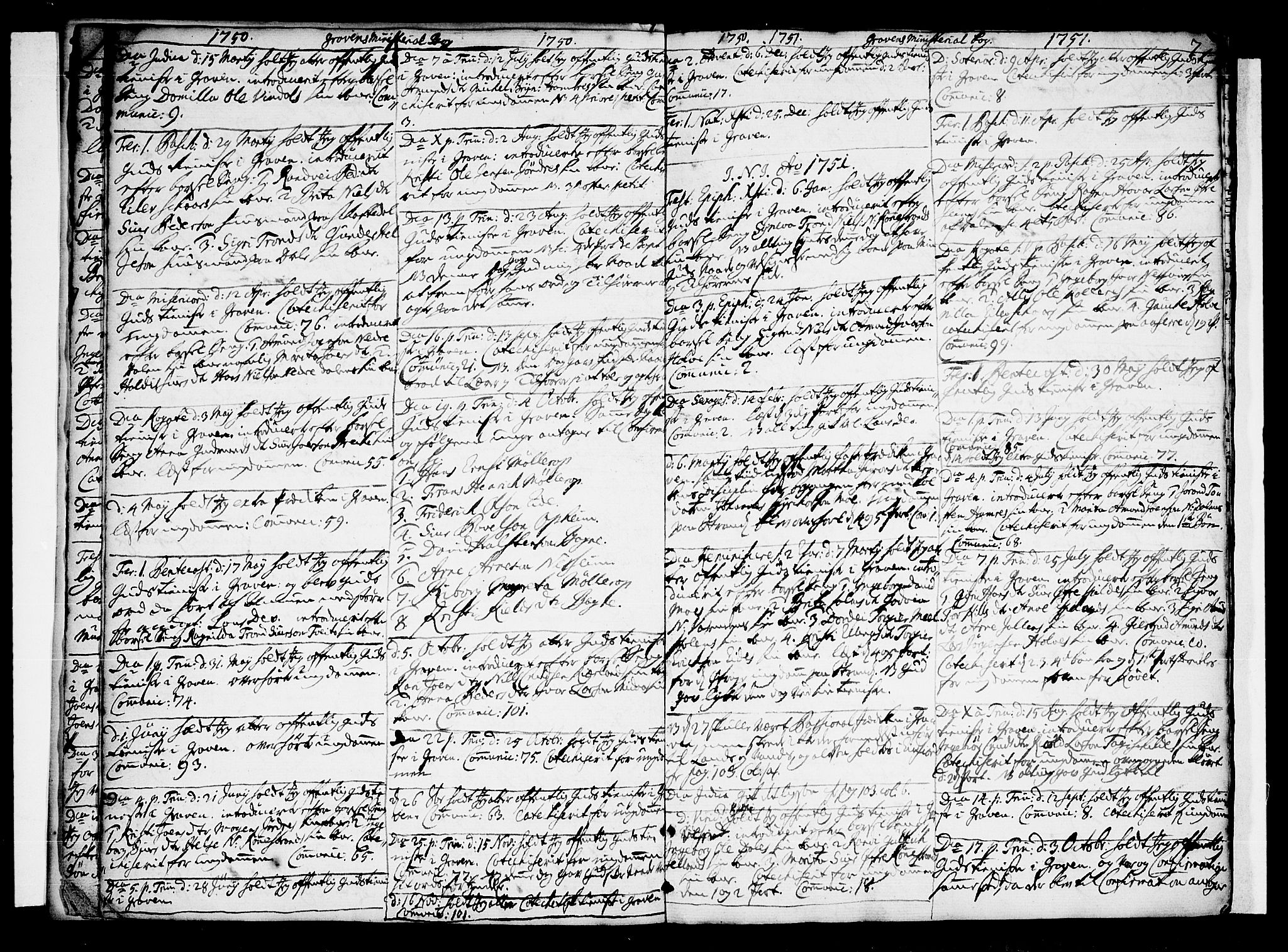 Ulvik sokneprestembete, SAB/A-78801/H/Haa: Ministerialbok nr. A 10, 1745-1792, s. 7