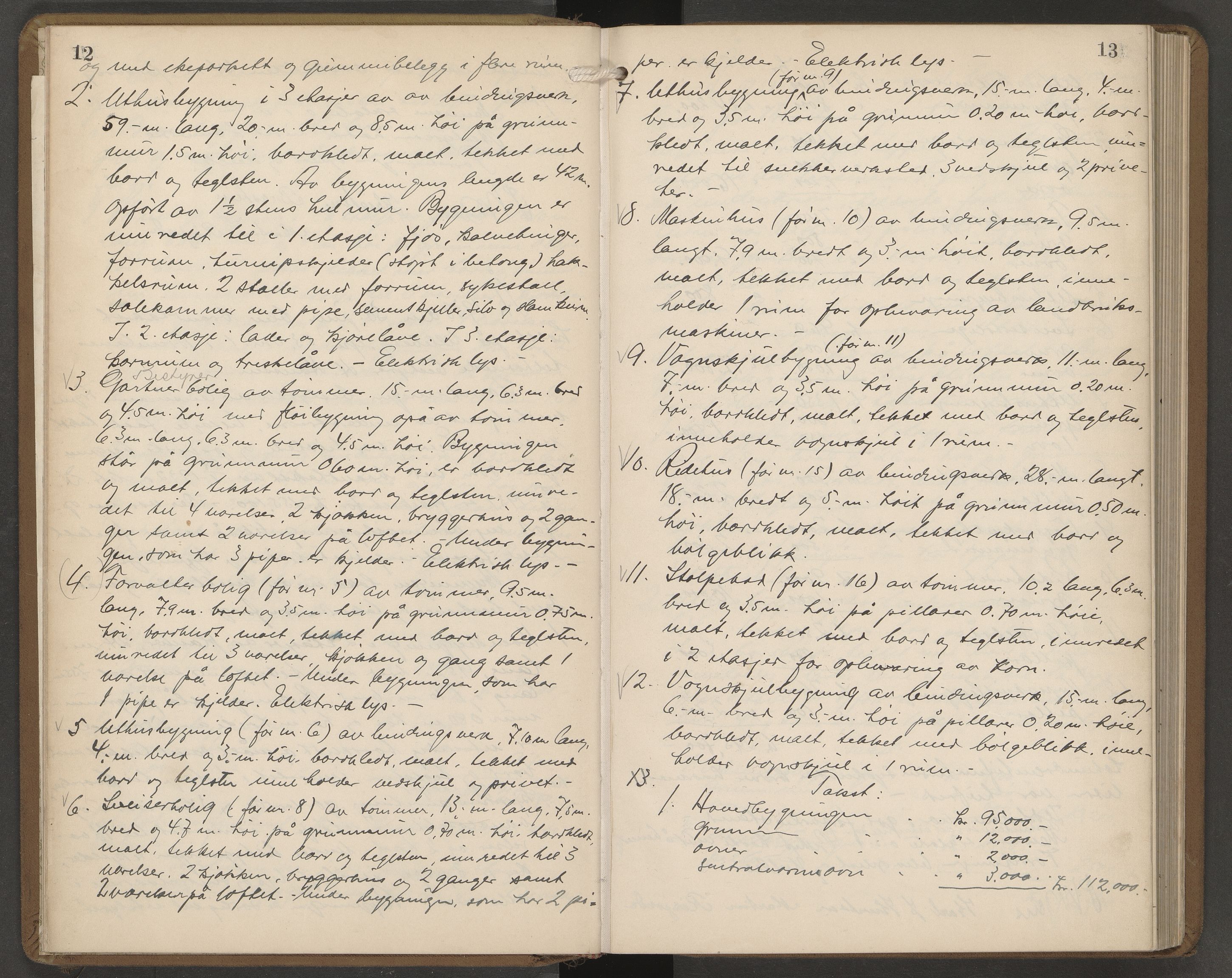 Brunlanes lensmannskontor, AV/SAKO-A-535/Y/Yb/Yba/L0006: Branntakstprotokoll, 1938-1945
