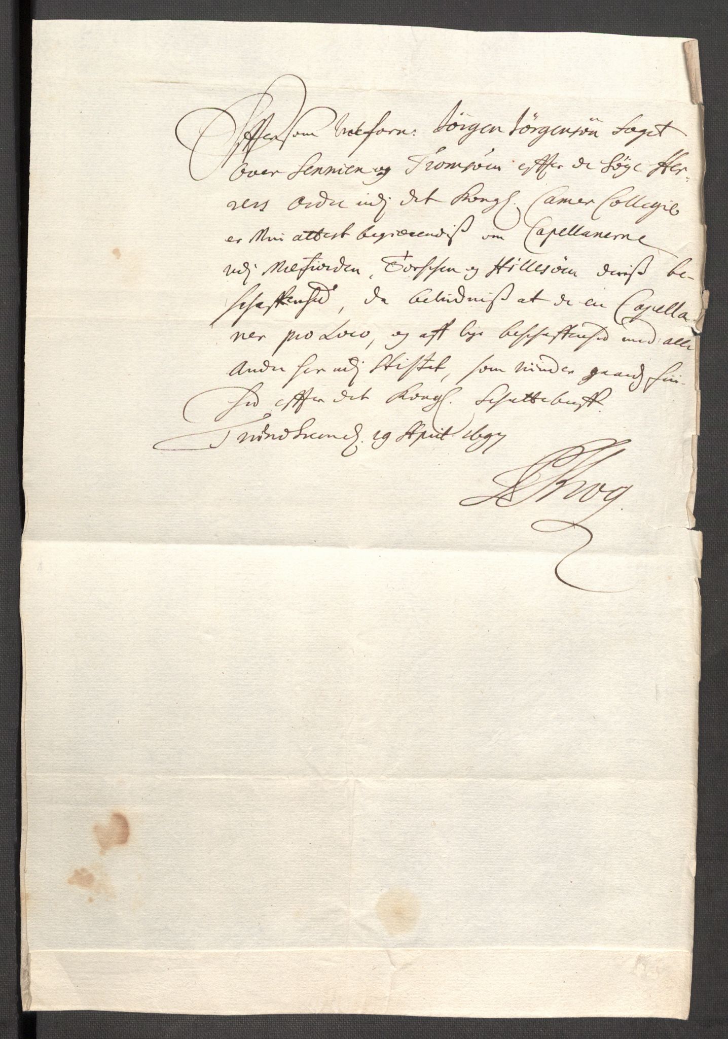 Rentekammeret inntil 1814, Reviderte regnskaper, Fogderegnskap, AV/RA-EA-4092/R68/L4754: Fogderegnskap Senja og Troms, 1697-1699, s. 88