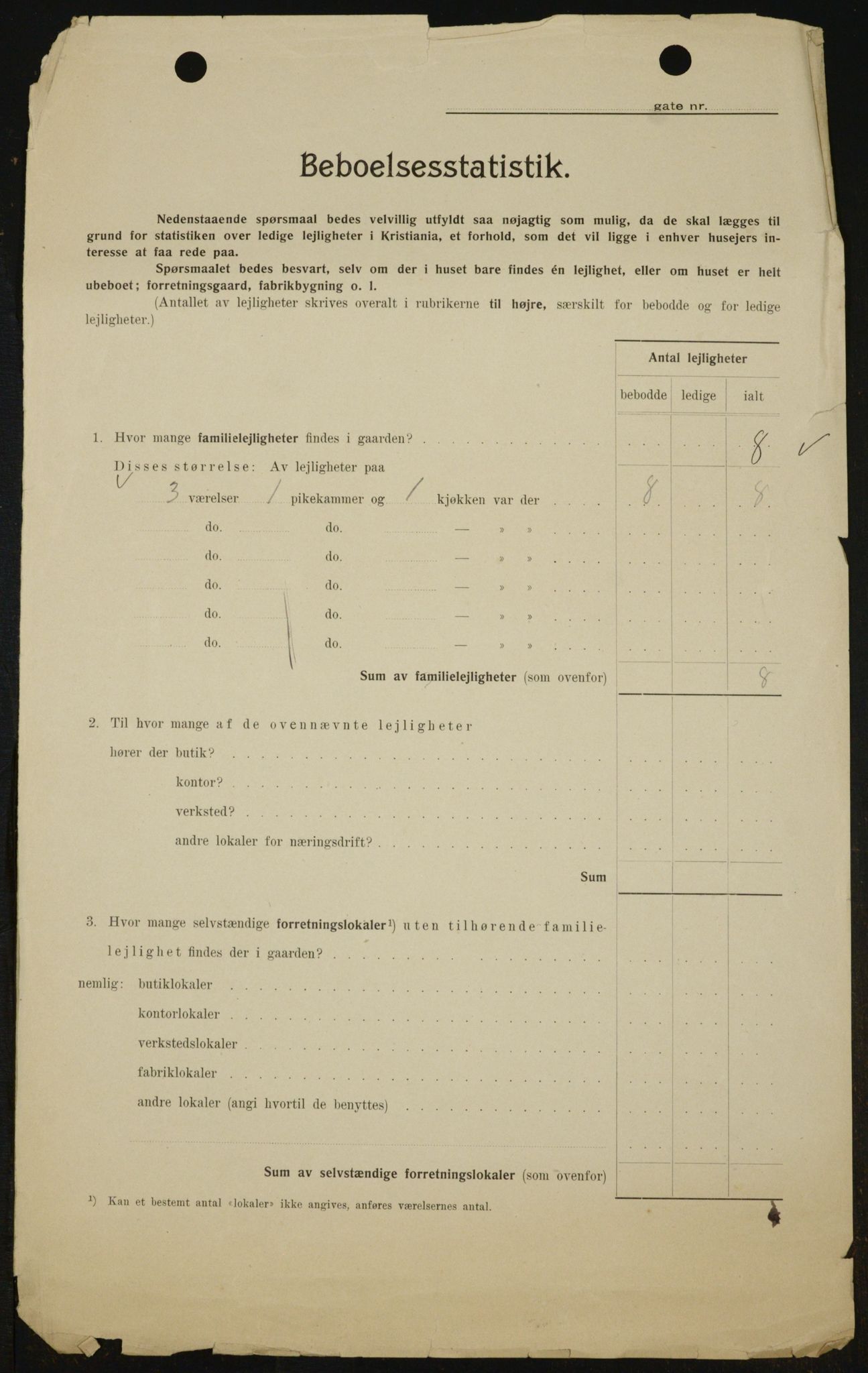OBA, Kommunal folketelling 1.2.1909 for Kristiania kjøpstad, 1909, s. 118941