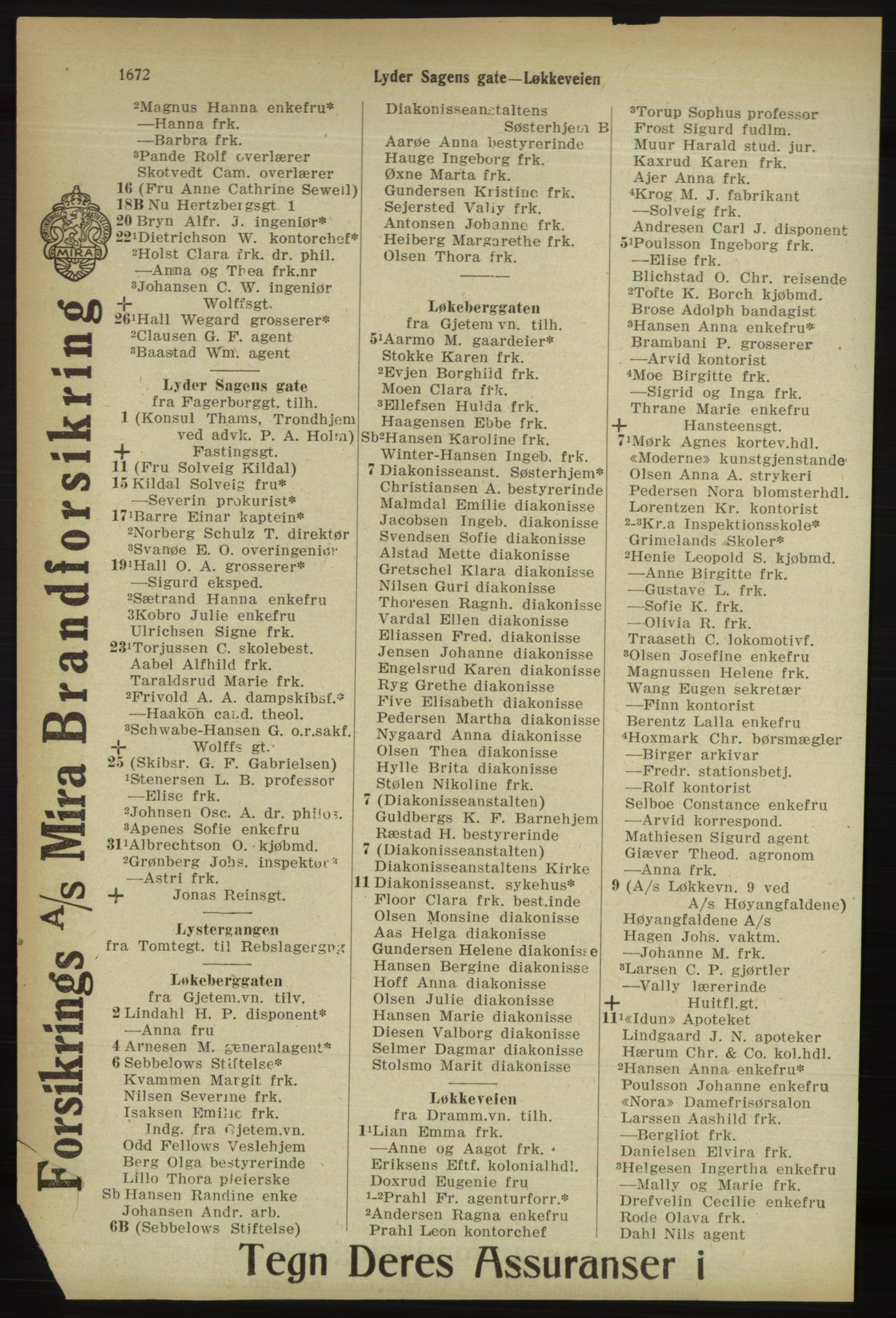 Kristiania/Oslo adressebok, PUBL/-, 1918, s. 1825