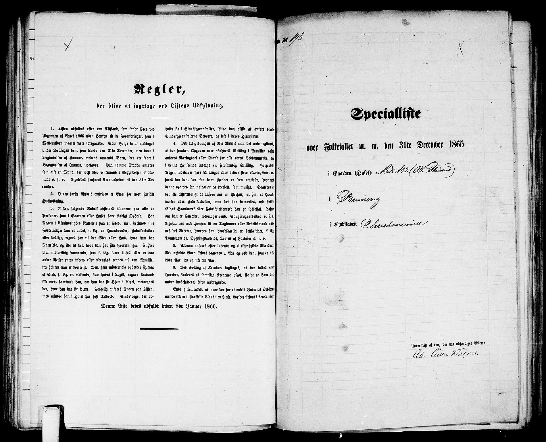 RA, Folketelling 1865 for 1503B Kristiansund prestegjeld, Kristiansund kjøpstad, 1865, s. 404