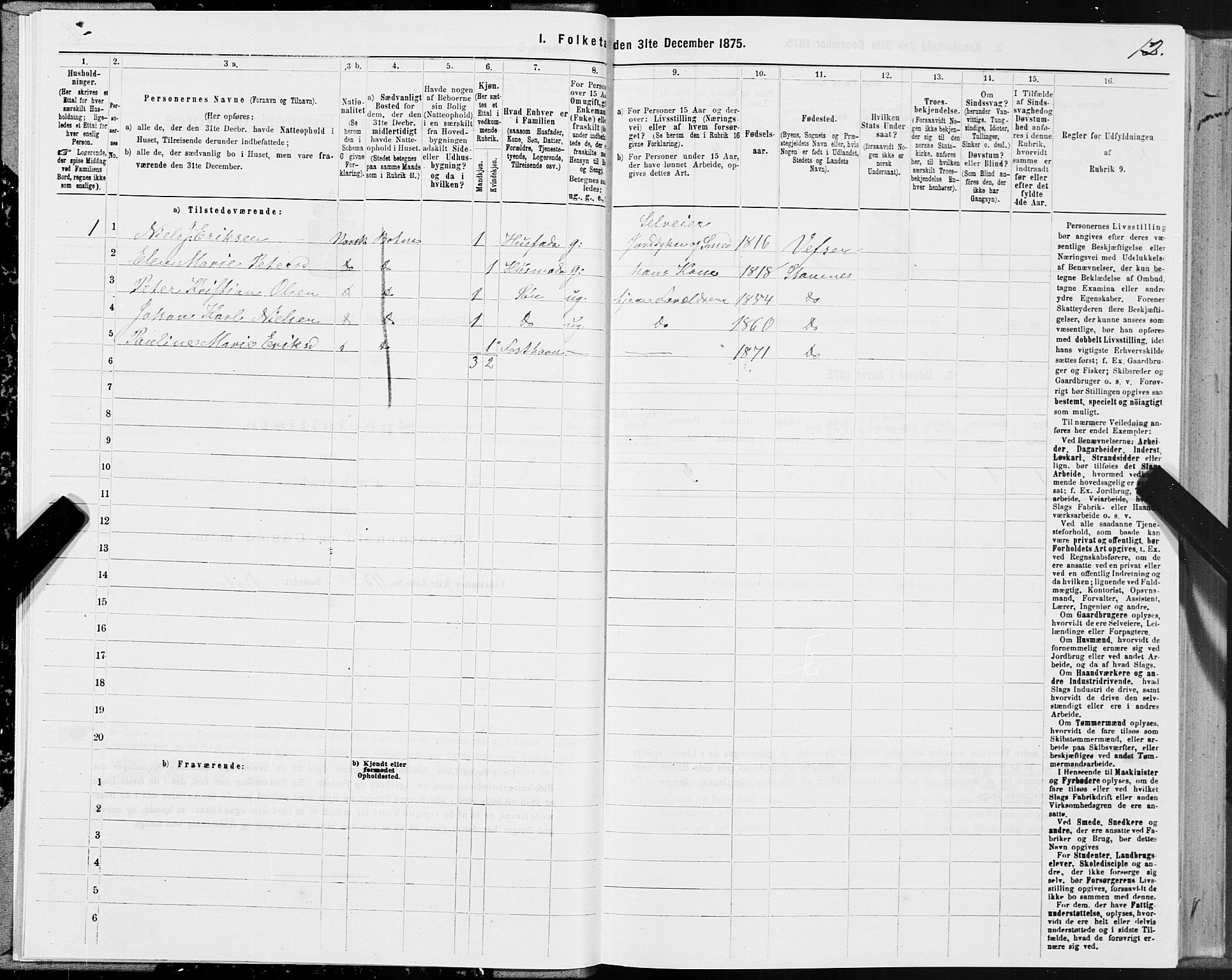 SAT, Folketelling 1875 for 1820P Alstahaug prestegjeld, 1875, s. 3012
