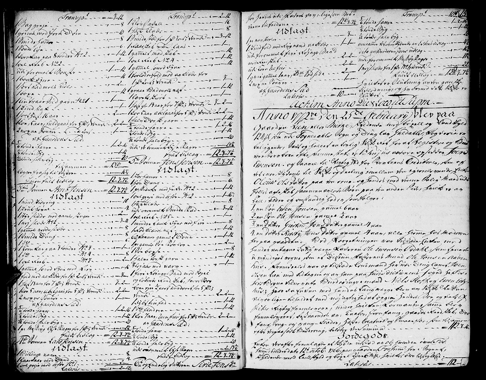 Gauldal sorenskriveri, AV/SAT-A-0014/1/3/3A/L0005: Skifteprotokoll, 1772-1777, s. 14b-15a
