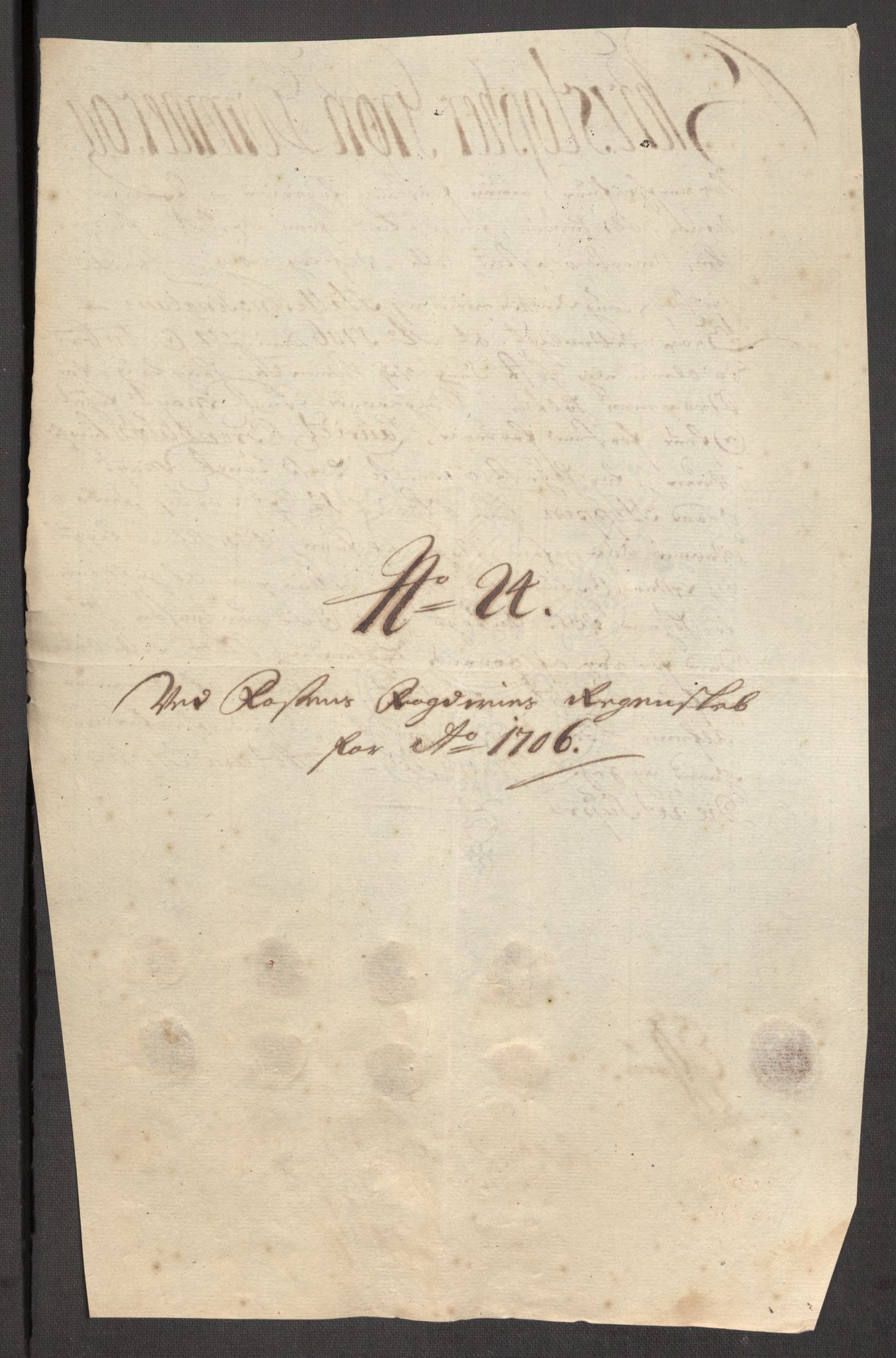 Rentekammeret inntil 1814, Reviderte regnskaper, Fogderegnskap, RA/EA-4092/R57/L3857: Fogderegnskap Fosen, 1706-1707, s. 168