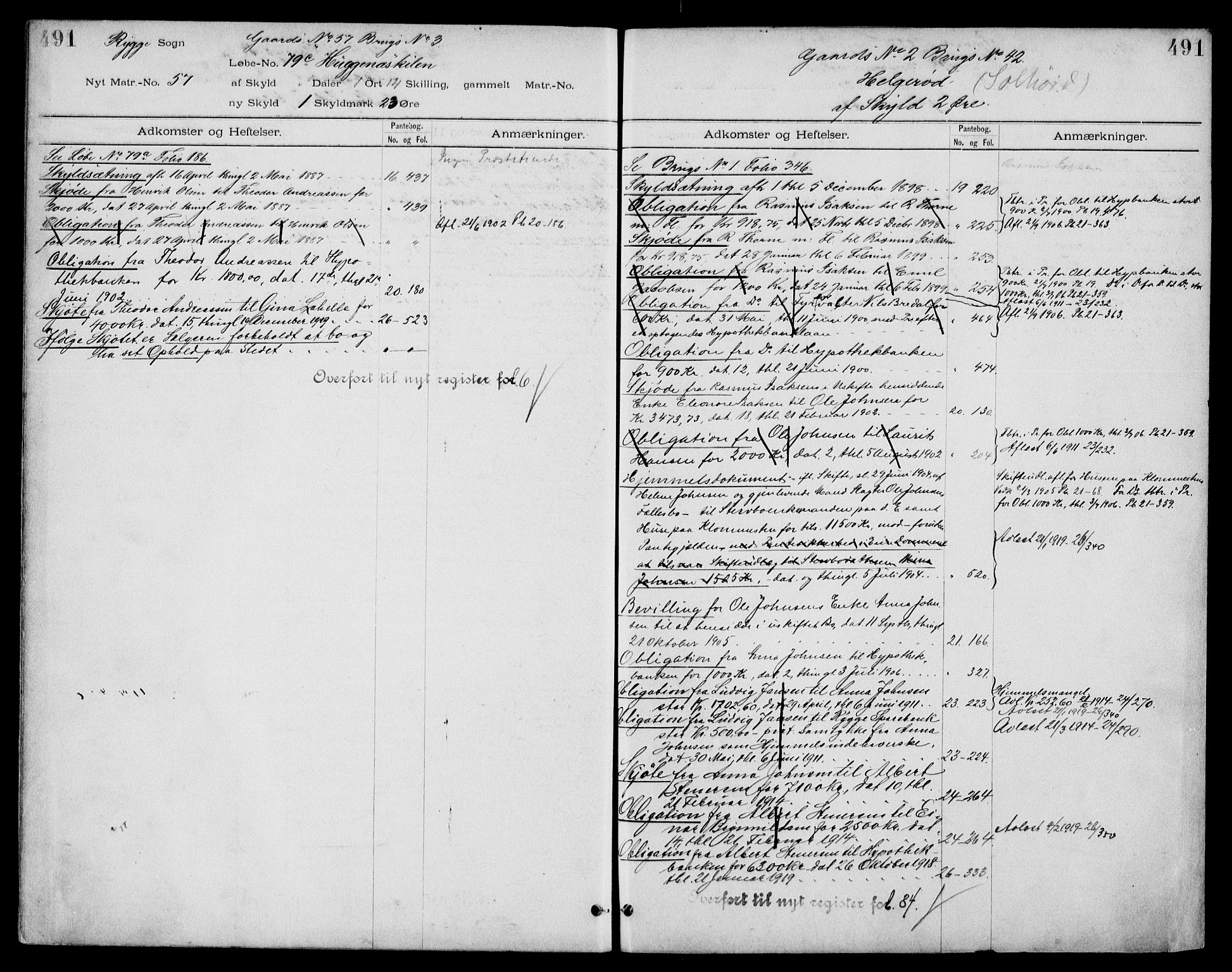 Moss sorenskriveri, SAO/A-10168: Panteregister nr. IV 3b, 1769-1926, s. 491