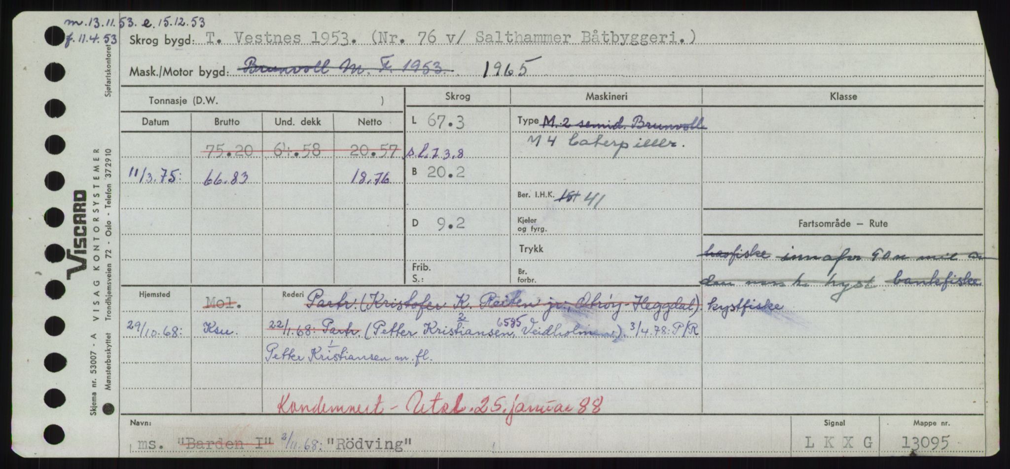 Sjøfartsdirektoratet med forløpere, Skipsmålingen, RA/S-1627/H/Hd/L0031: Fartøy, Rju-Sam, s. 443