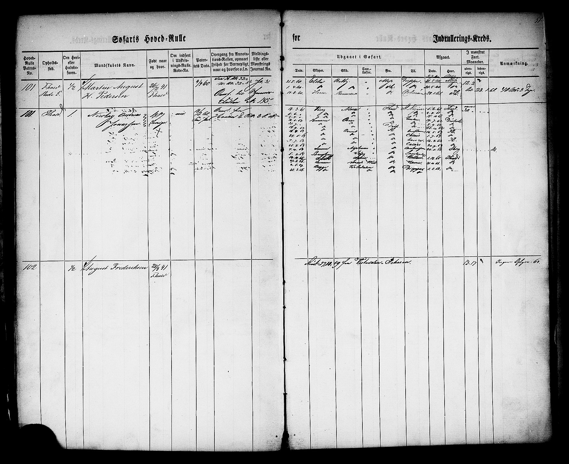 Halden mønstringskontor, SAO/A-10569a/F/Fc/Fcb/L0001: Hovedrulle, 1860, s. 52