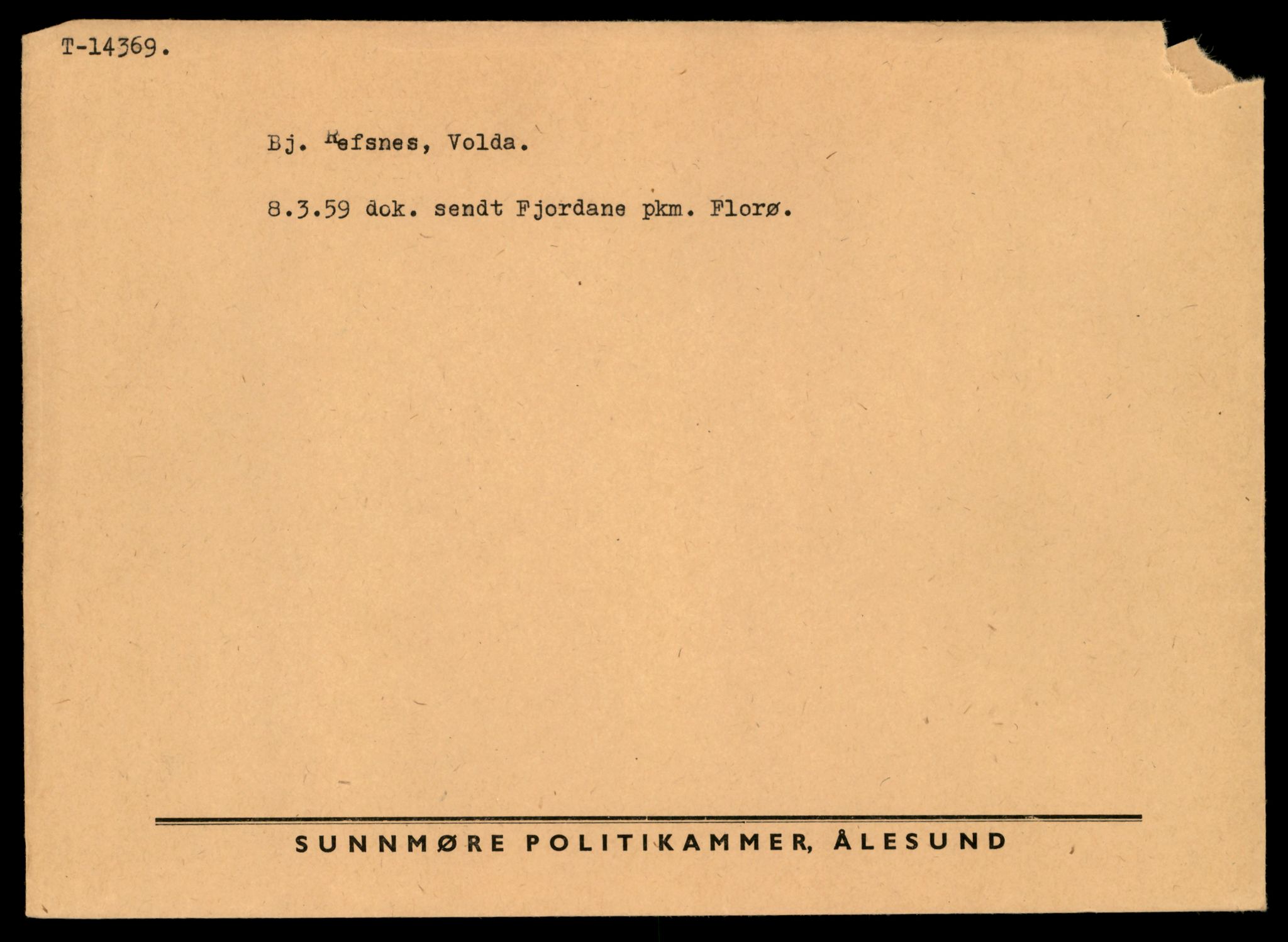Møre og Romsdal vegkontor - Ålesund trafikkstasjon, AV/SAT-A-4099/F/Fe/L0045: Registreringskort for kjøretøy T 14320 - T 14444, 1927-1998, s. 1349