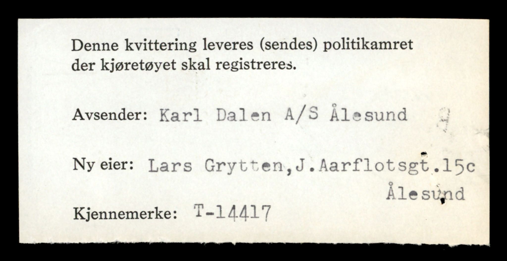 Møre og Romsdal vegkontor - Ålesund trafikkstasjon, AV/SAT-A-4099/F/Fe/L0045: Registreringskort for kjøretøy T 14320 - T 14444, 1927-1998, s. 2462