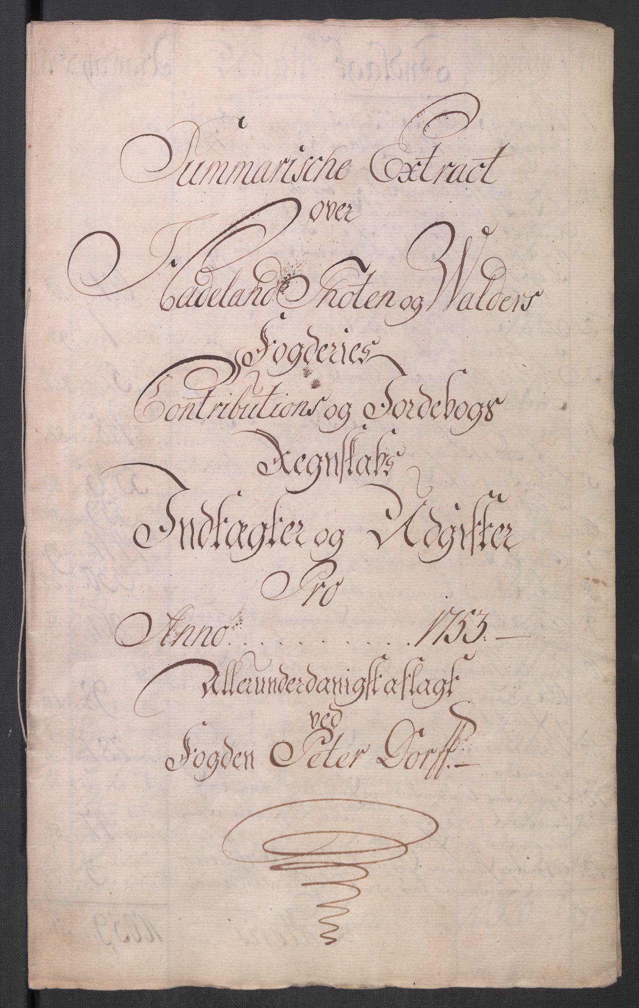Rentekammeret inntil 1814, Reviderte regnskaper, Fogderegnskap, RA/EA-4092/R18/L1349: Fogderegnskap Hadeland, Toten og Valdres, 1752-1753, s. 408