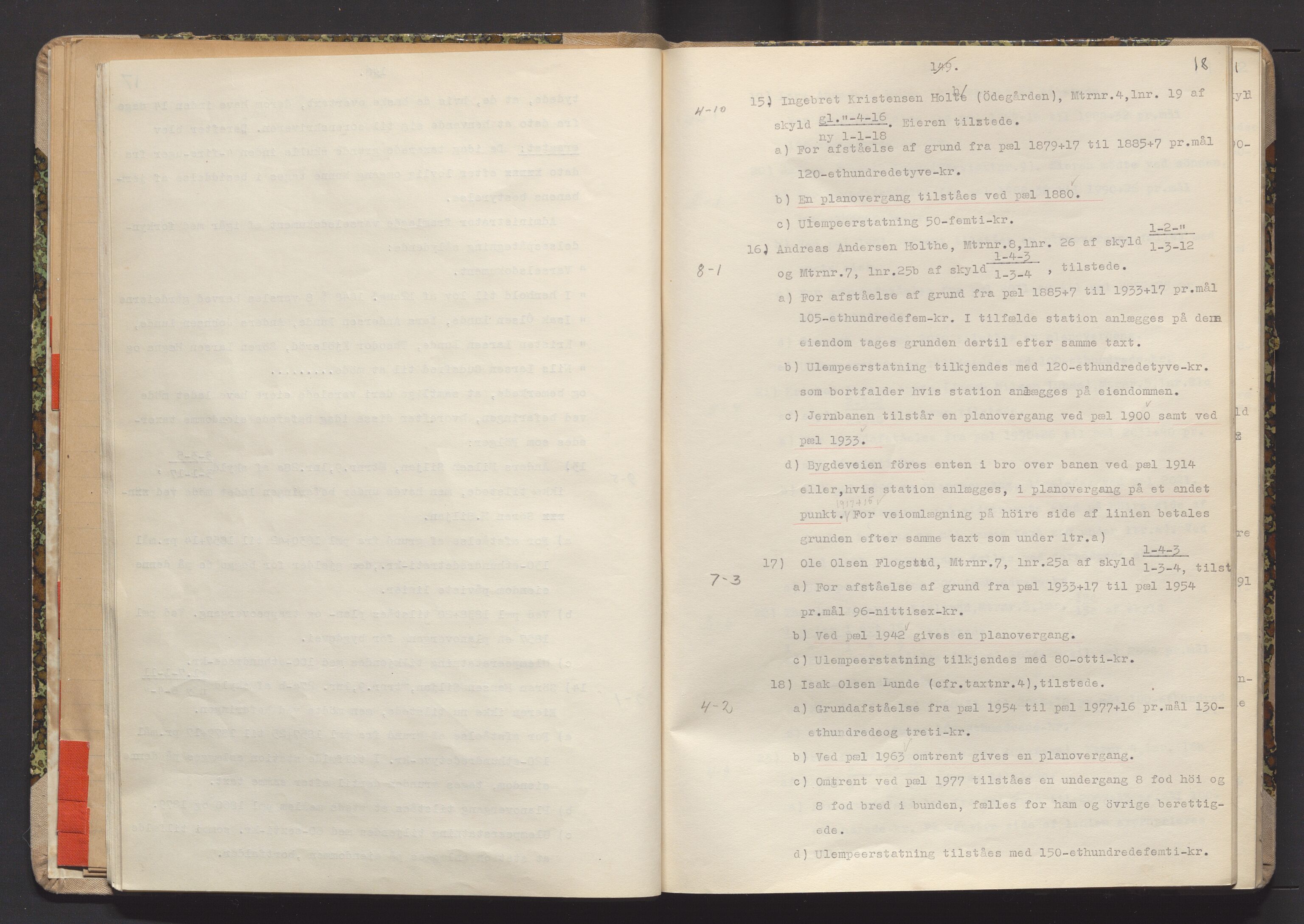 Norges Statsbaner Drammen distrikt (NSB), AV/SAKO-A-30/Y/Yc/L0007: Takster Vestfoldbanen strekningen Eidanger-Porsgrunn-Gjerpen samt sidelinjen Eidanger-Brevik, 1877-1896, s. 18