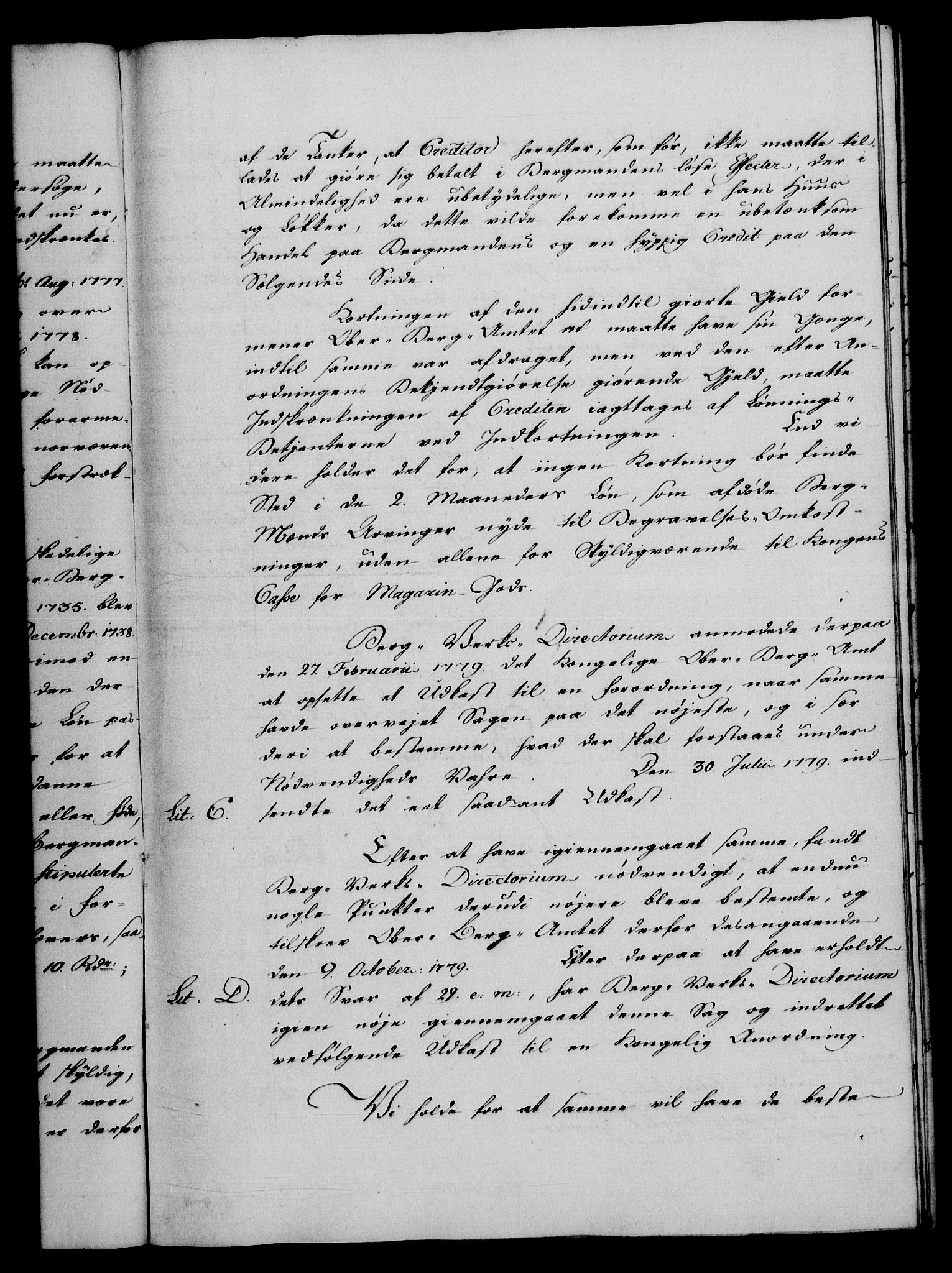 Rentekammeret, Renteskriverkontorene, AV/RA-EA-3115/M/Mf/Mfa/L0003: Resolusjonsprotokoll med register (merket RK 54.3), 1781