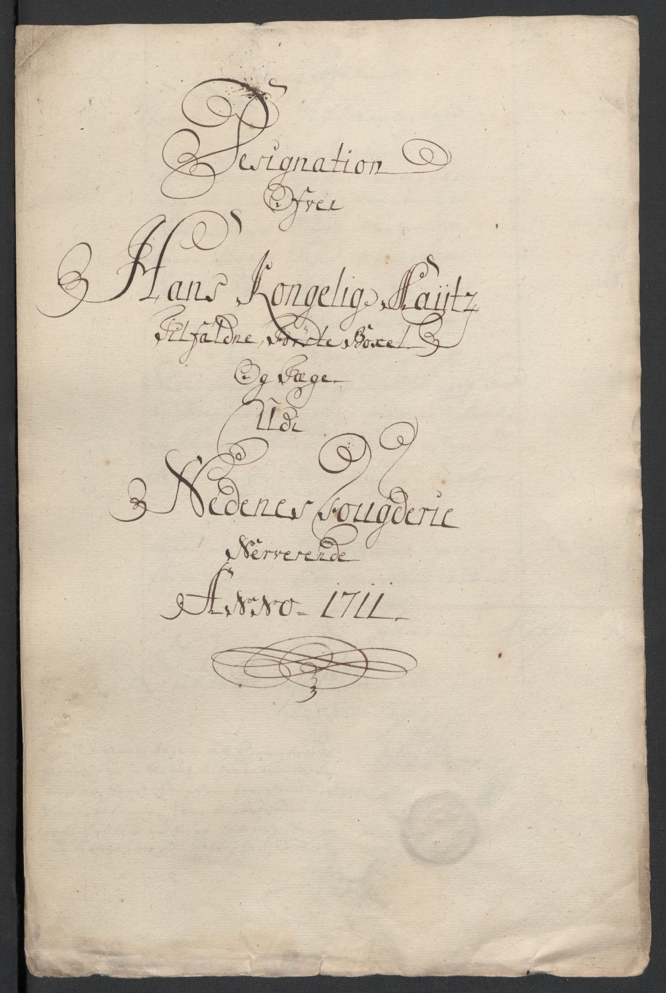 Rentekammeret inntil 1814, Reviderte regnskaper, Fogderegnskap, RA/EA-4092/R39/L2319: Fogderegnskap Nedenes, 1710-1711, s. 197
