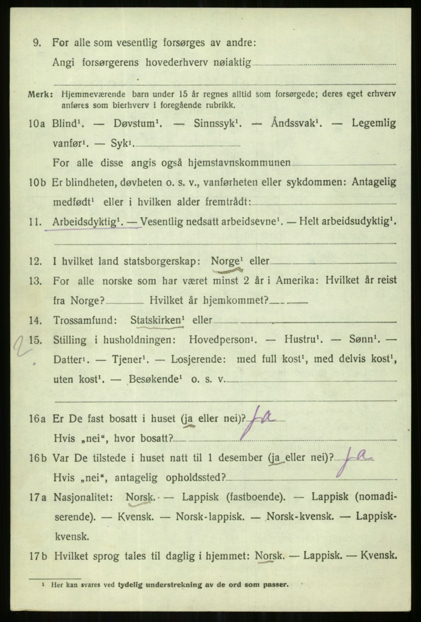 SATØ, Folketelling 1920 for 1936 Karlsøy herred, 1920, s. 4035