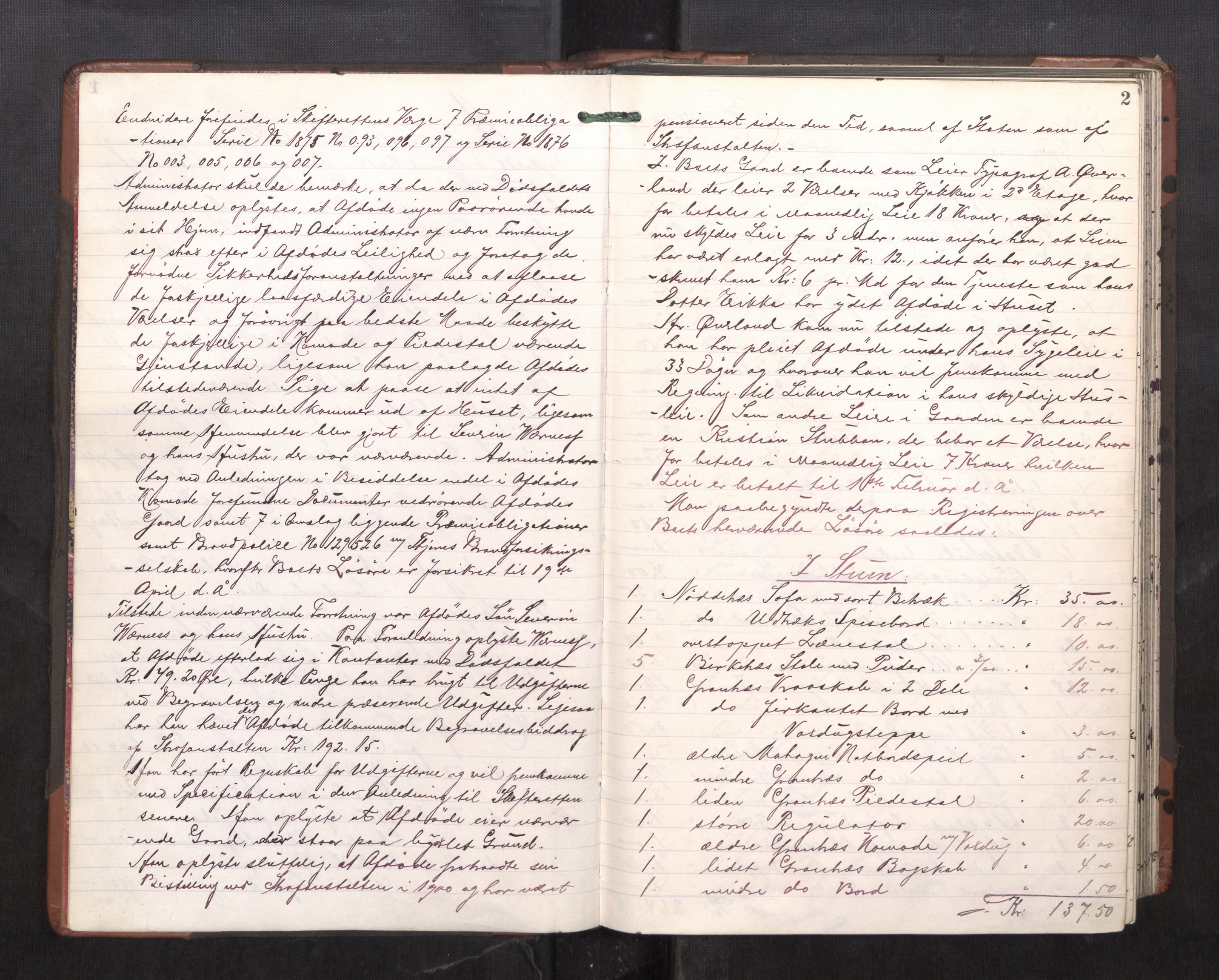Trondheim byfogd, AV/SAT-A-0003/1/3/3C/L0023: Skifteregistreringsprotokoll - 11/2-15/5. (u/ register), 1905-1907, s. 2