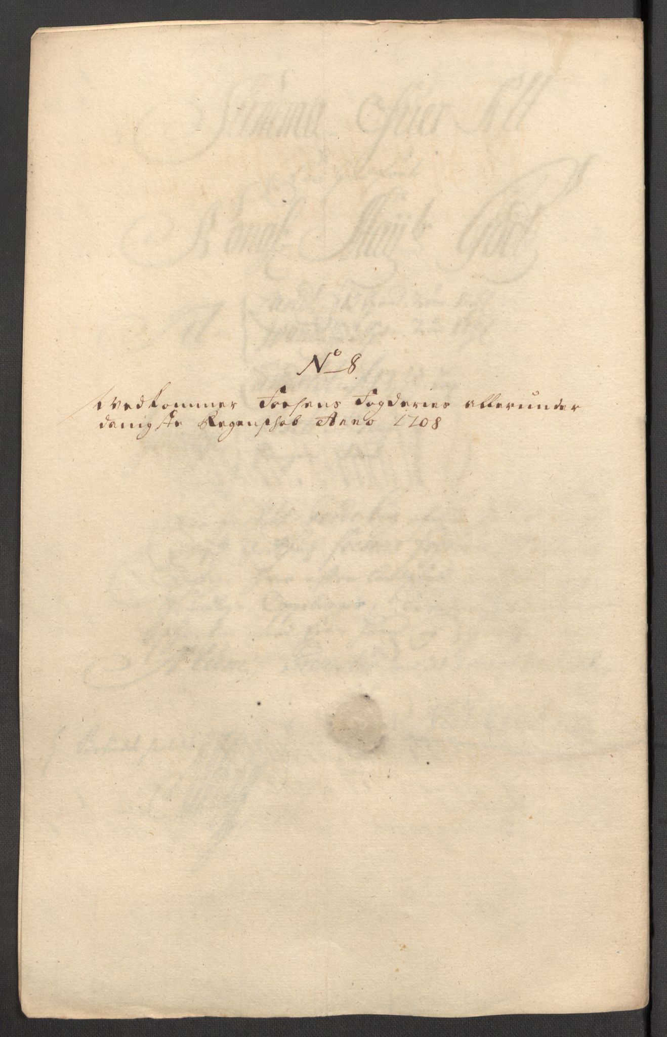 Rentekammeret inntil 1814, Reviderte regnskaper, Fogderegnskap, RA/EA-4092/R57/L3858: Fogderegnskap Fosen, 1708-1709, s. 117