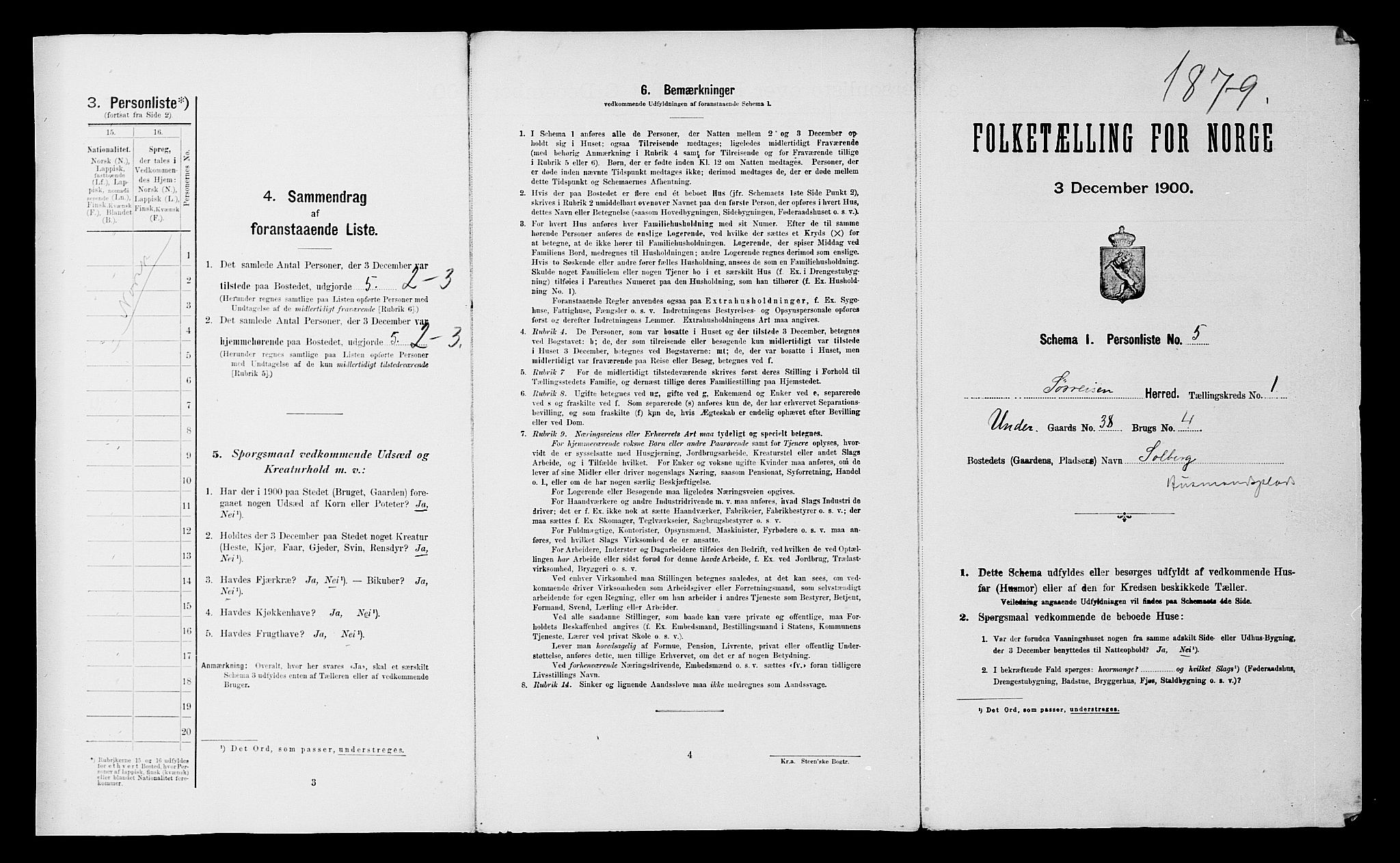 SATØ, Folketelling 1900 for 1925 Sørreisa herred, 1900, s. 29