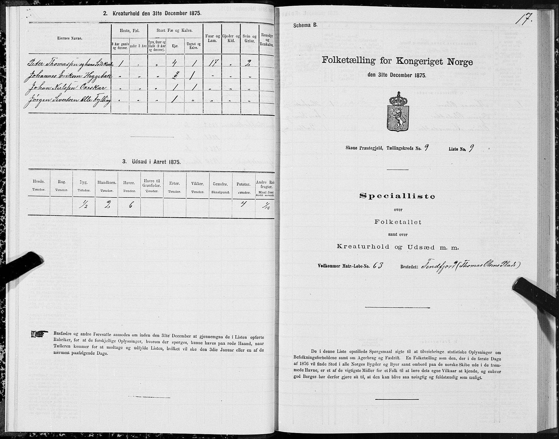 SAT, Folketelling 1875 for 1529P Skodje prestegjeld, 1875, s. 3017