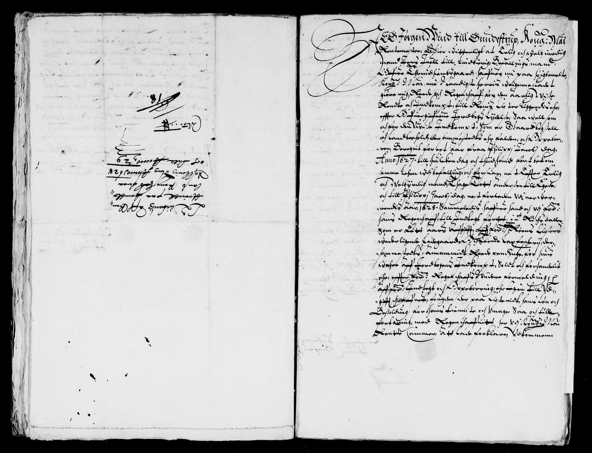 Rentekammeret inntil 1814, Reviderte regnskaper, Lensregnskaper, RA/EA-5023/R/Rb/Rbw/L0039: Trondheim len, 1627-1629