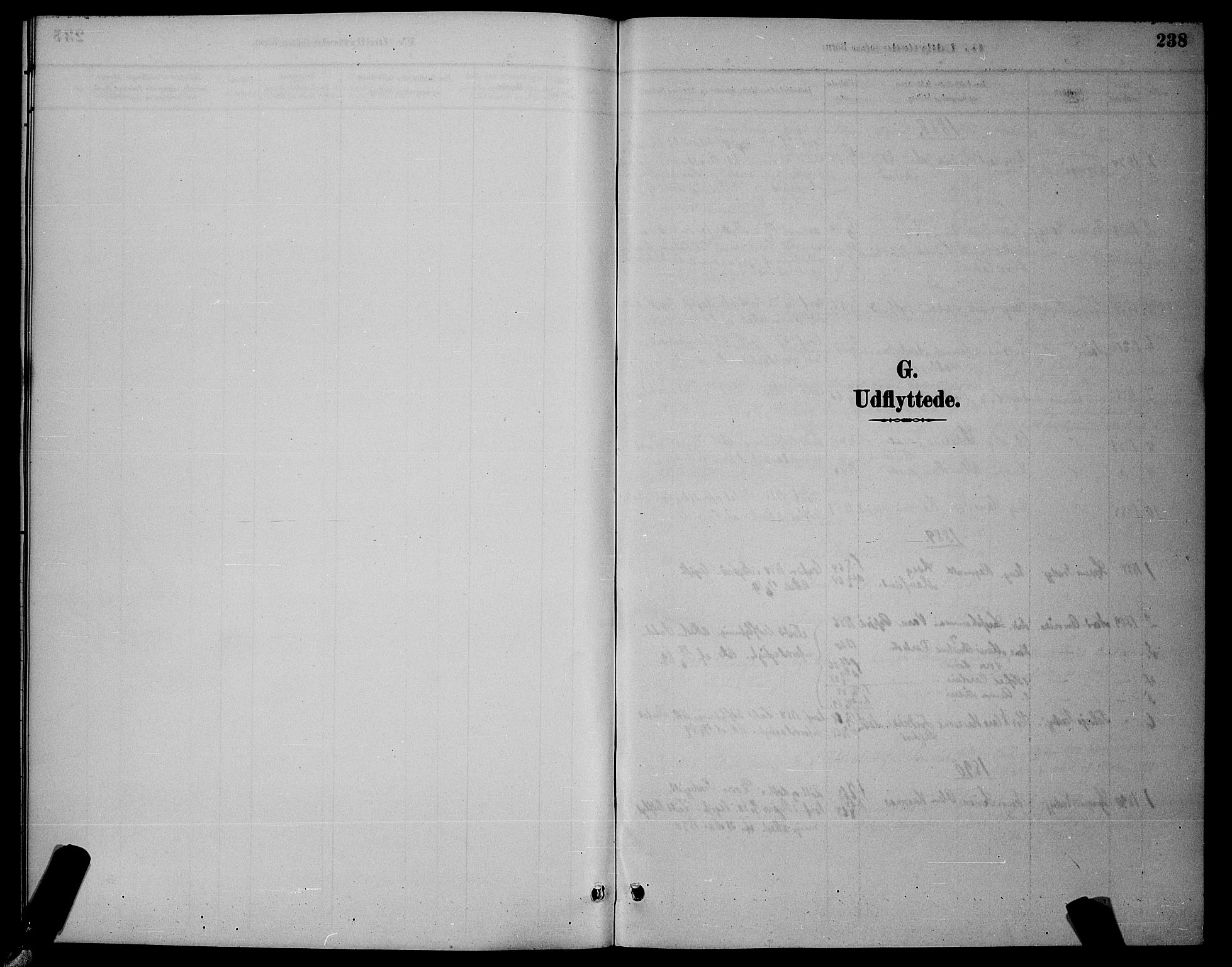 Skjervøy sokneprestkontor, AV/SATØ-S-1300/H/Ha/Hab/L0007klokker: Klokkerbok nr. 7, 1889-1899, s. 238