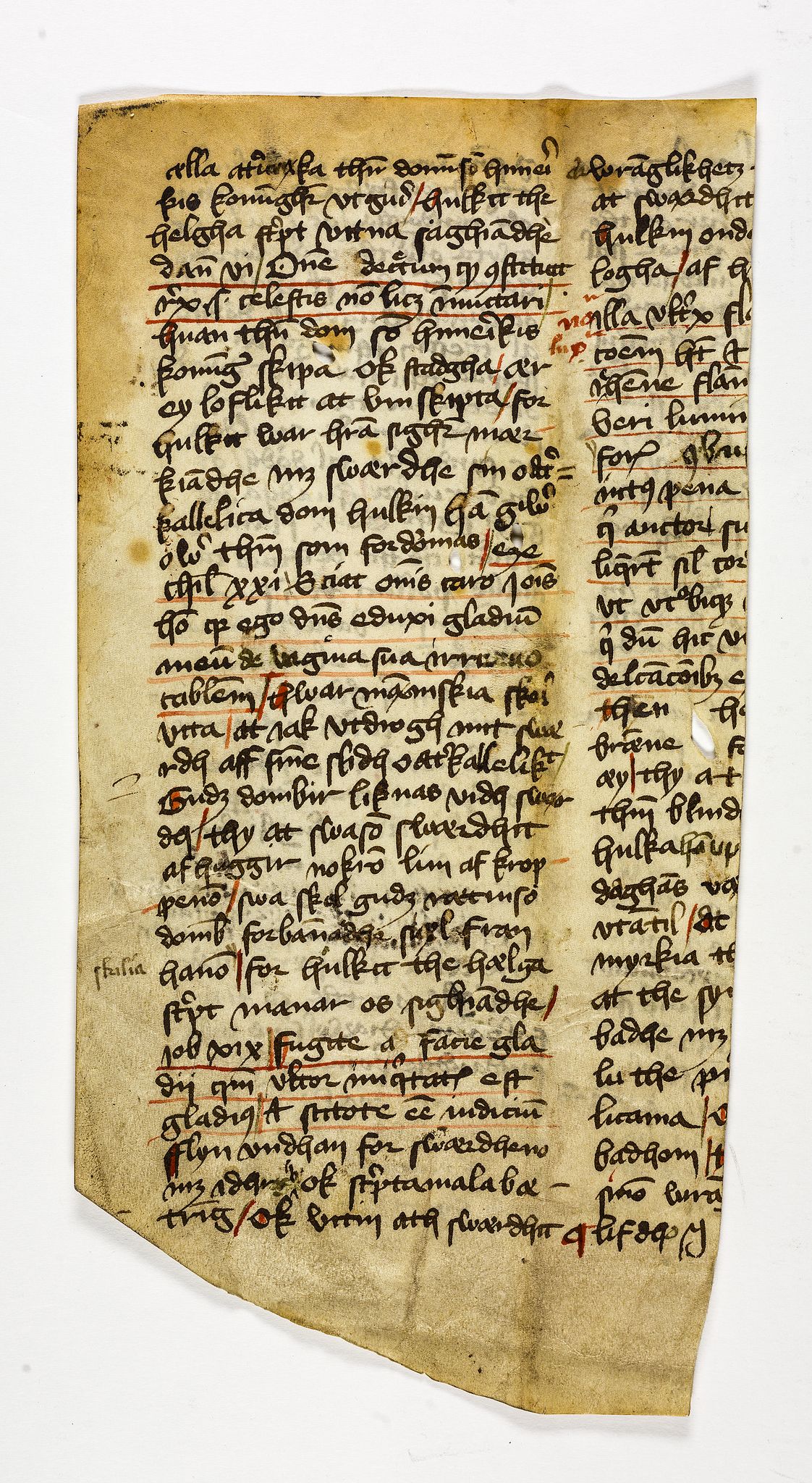 Riksarkivets diplomsamling, RA/EA-5965/F26/L0007: Norrøne membranfragmenter bestand 88-101, u.nr., 1100-1536, s. 6