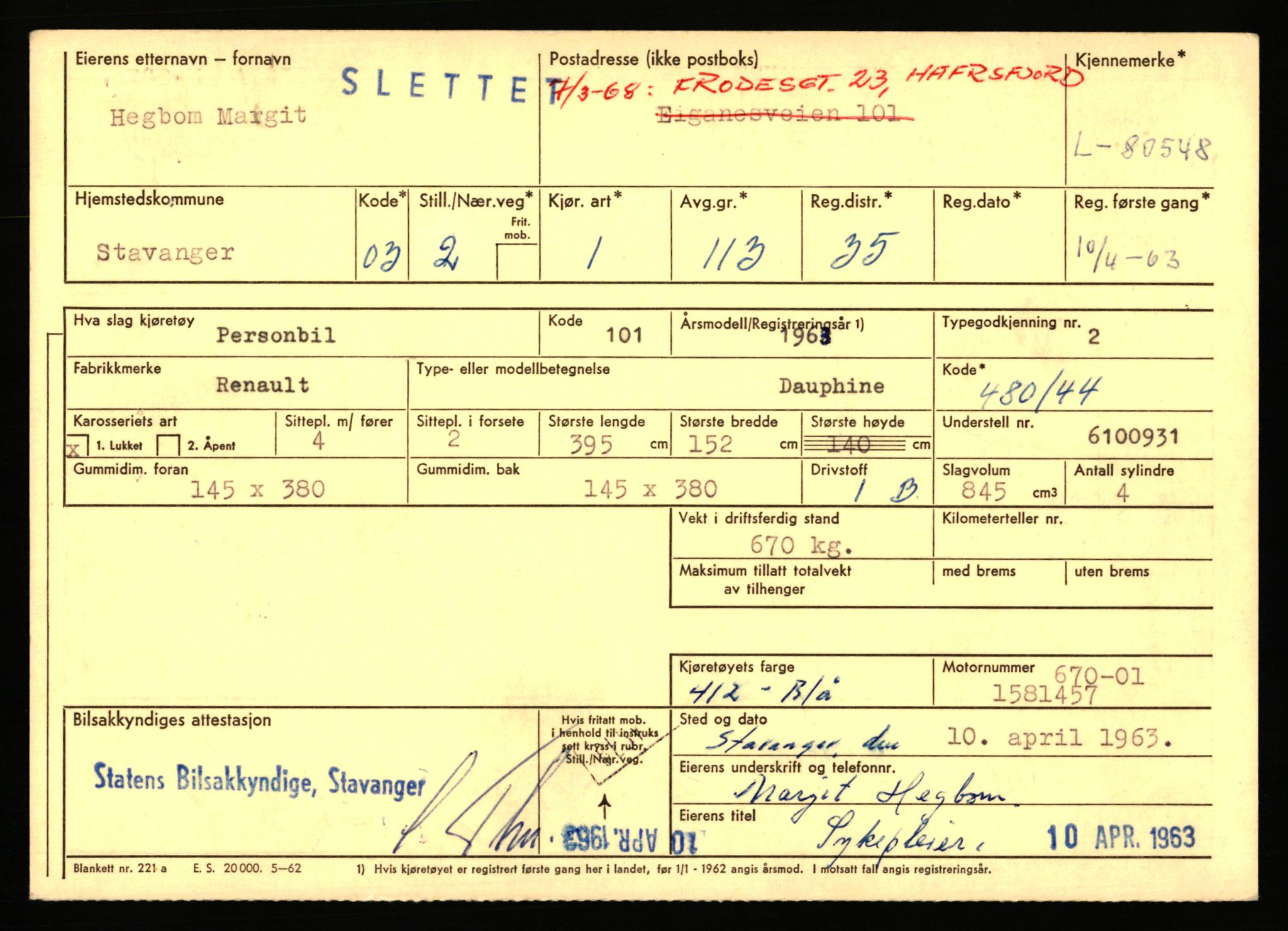 Stavanger trafikkstasjon, AV/SAST-A-101942/0/F/L0071: L-80500 - L-82199, 1930-1971, s. 83
