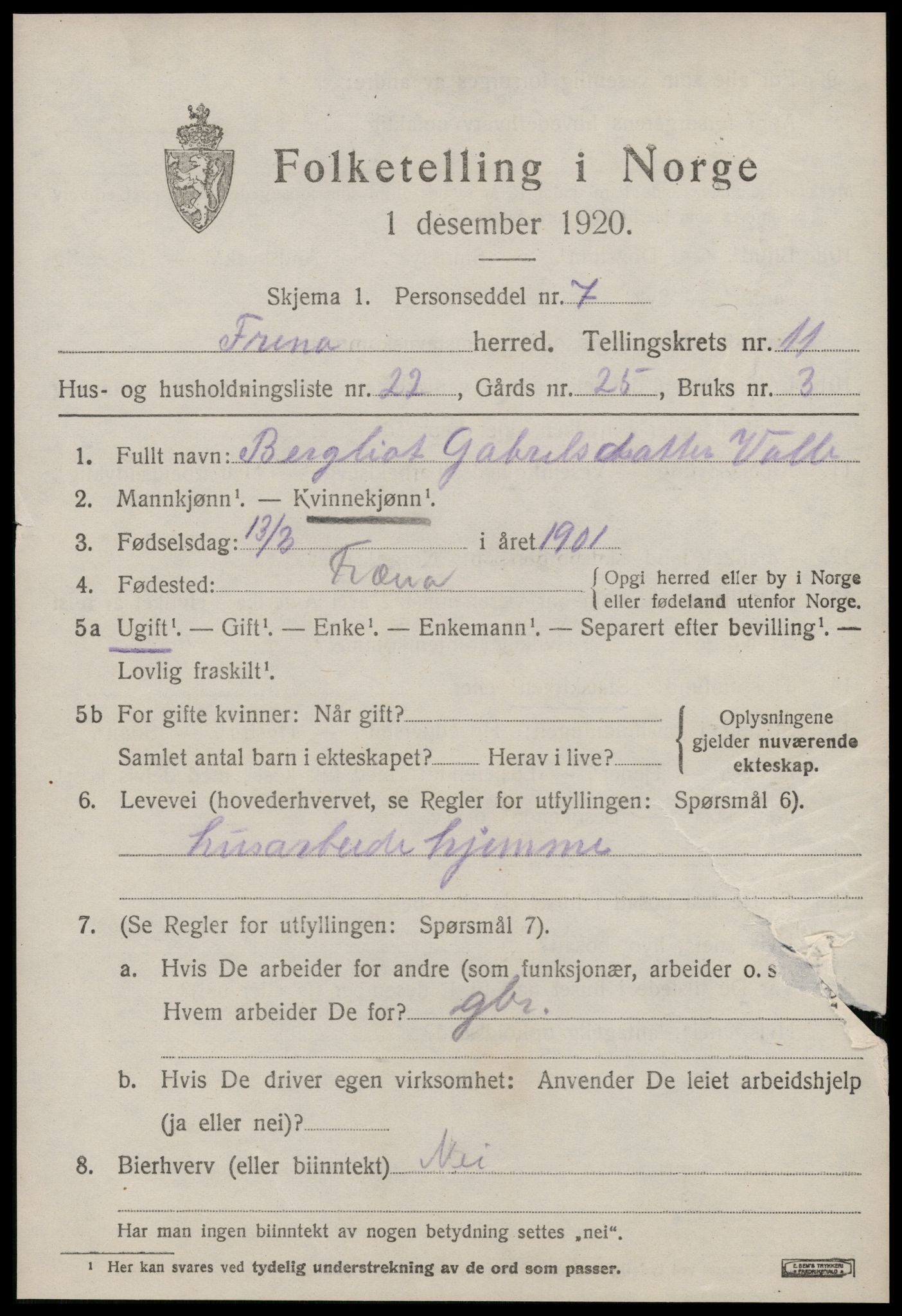 SAT, Folketelling 1920 for 1548 Fræna herred, 1920, s. 6349