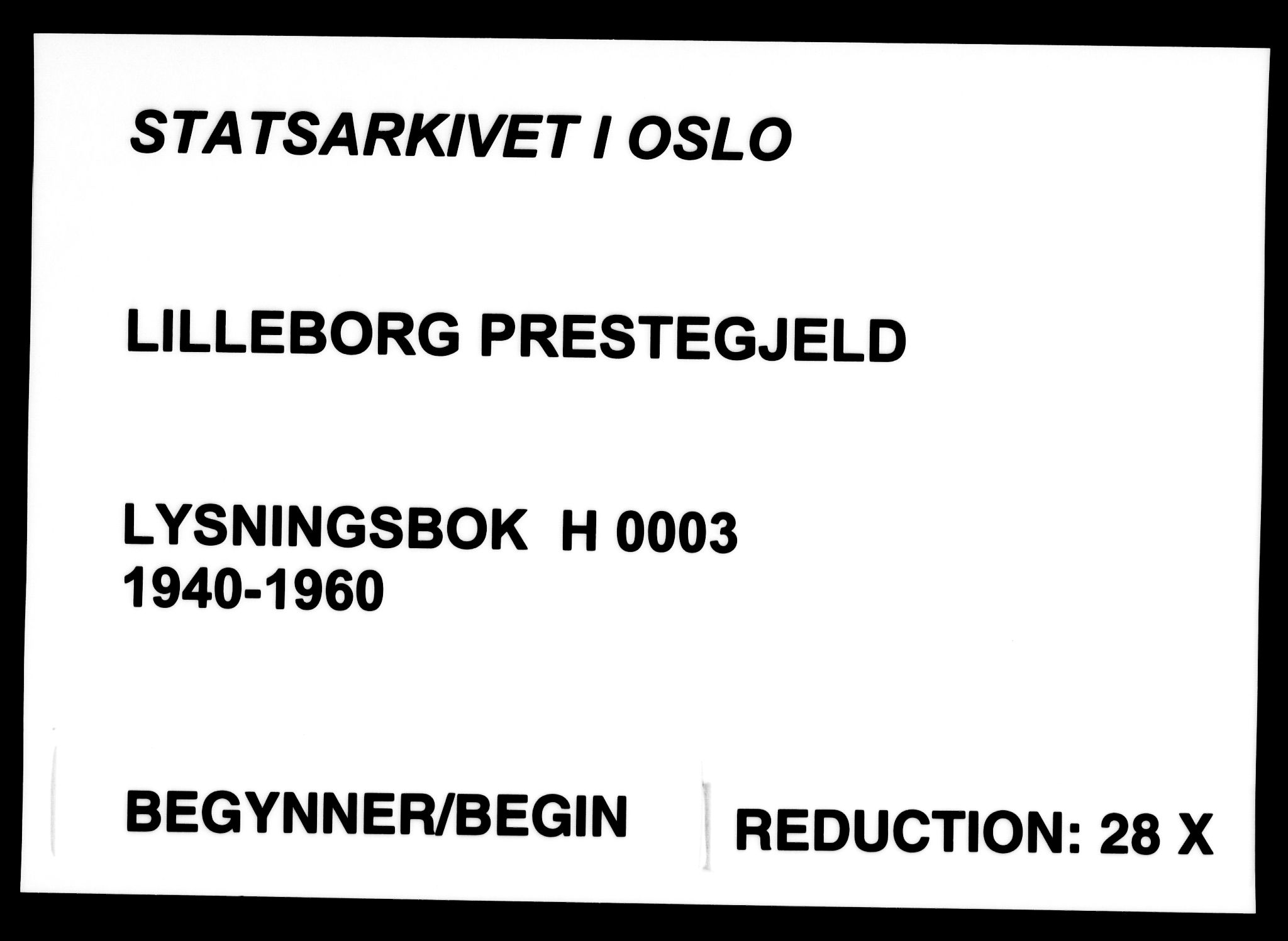 Lilleborg prestekontor Kirkebøker, AV/SAO-A-10343a/H/L0003: Lysningsprotokoll nr. 3, 1940-1960