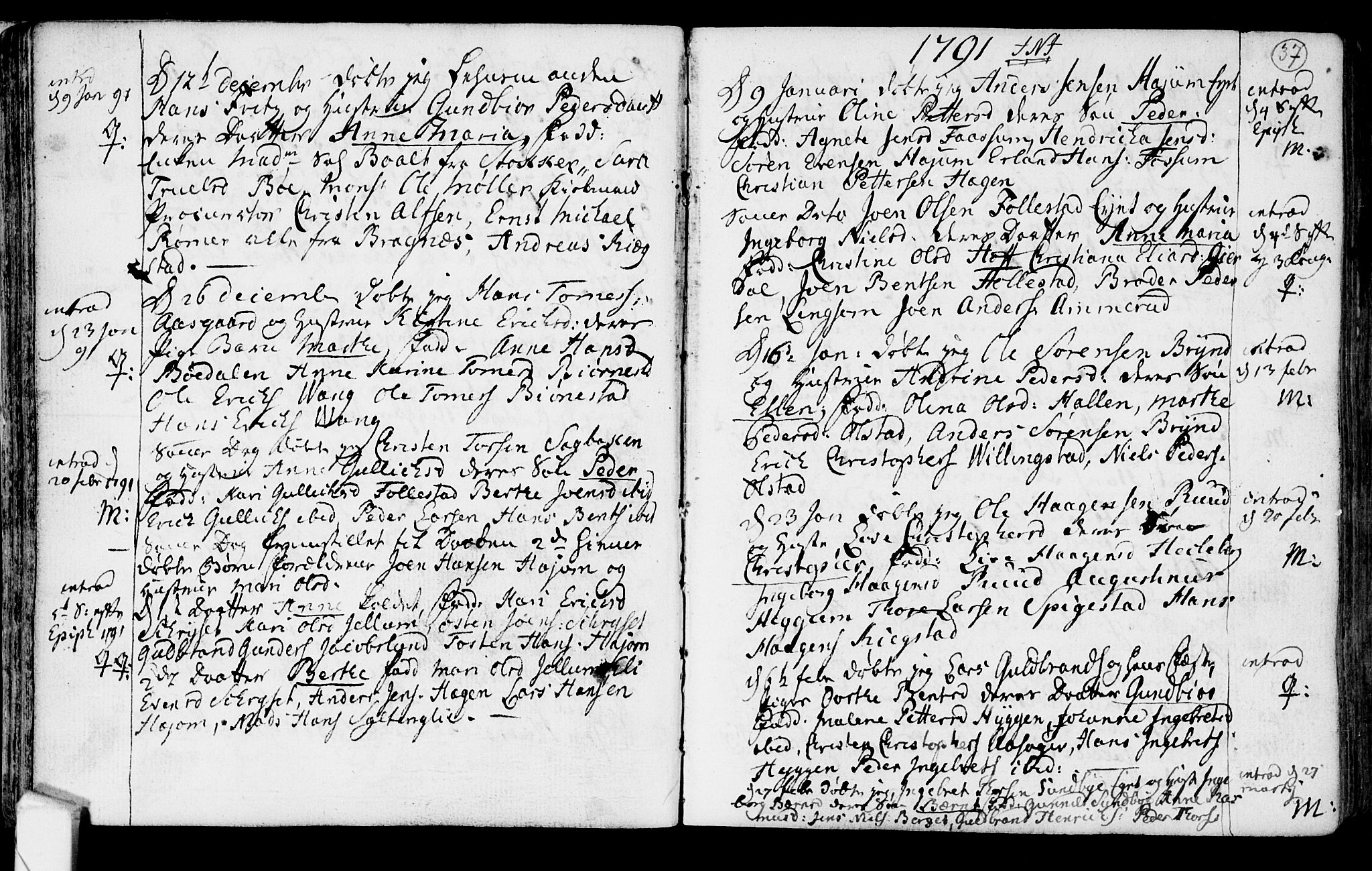Røyken kirkebøker, AV/SAKO-A-241/F/Fa/L0003: Ministerialbok nr. 3, 1782-1813, s. 37