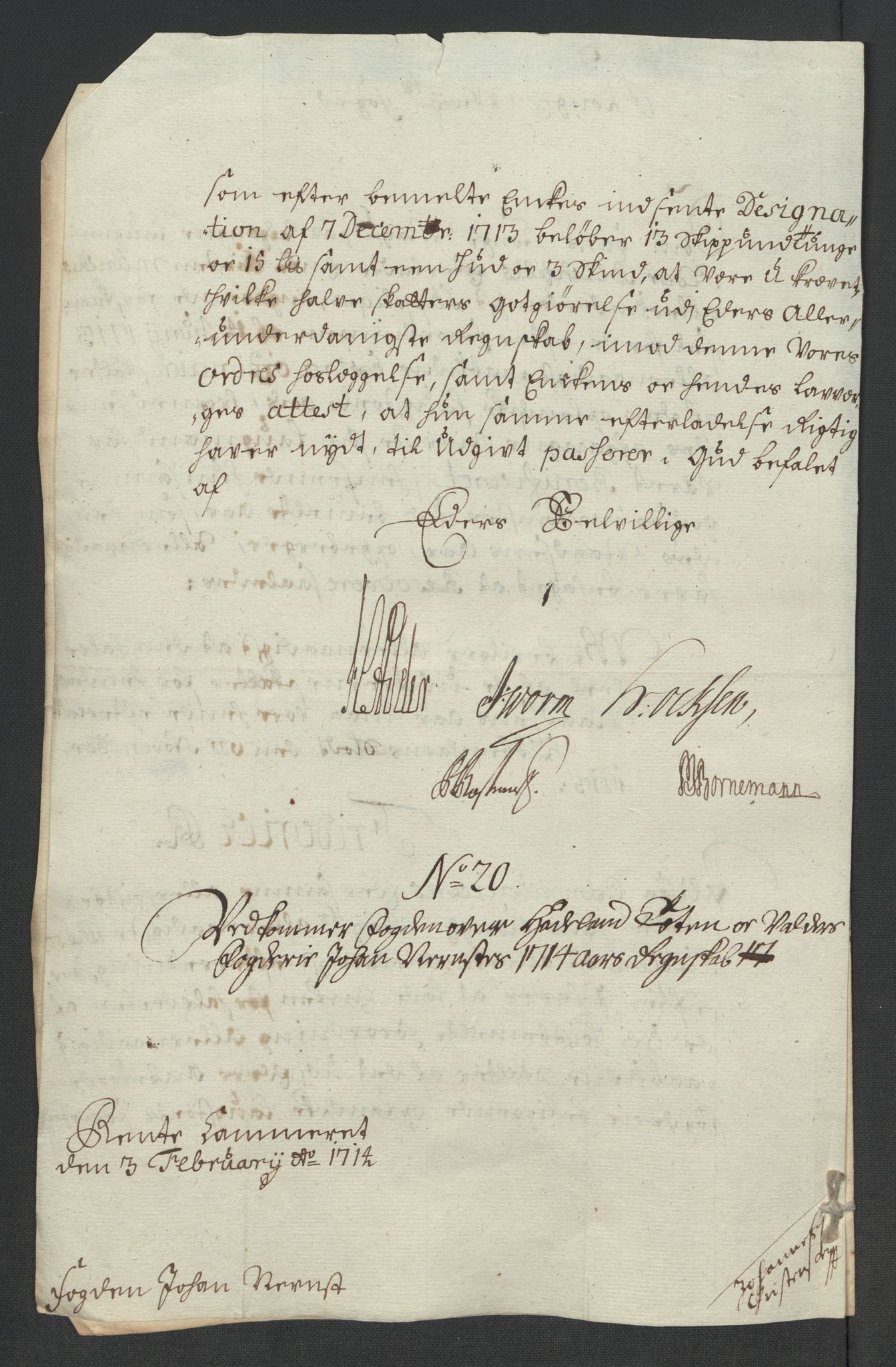 Rentekammeret inntil 1814, Reviderte regnskaper, Fogderegnskap, RA/EA-4092/R18/L1313: Fogderegnskap Hadeland, Toten og Valdres, 1714, s. 195