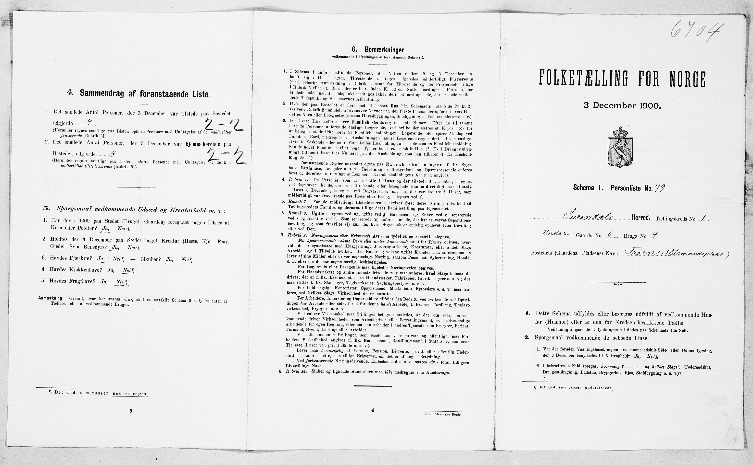 SAT, Folketelling 1900 for 1566 Surnadal herred, 1900, s. 171