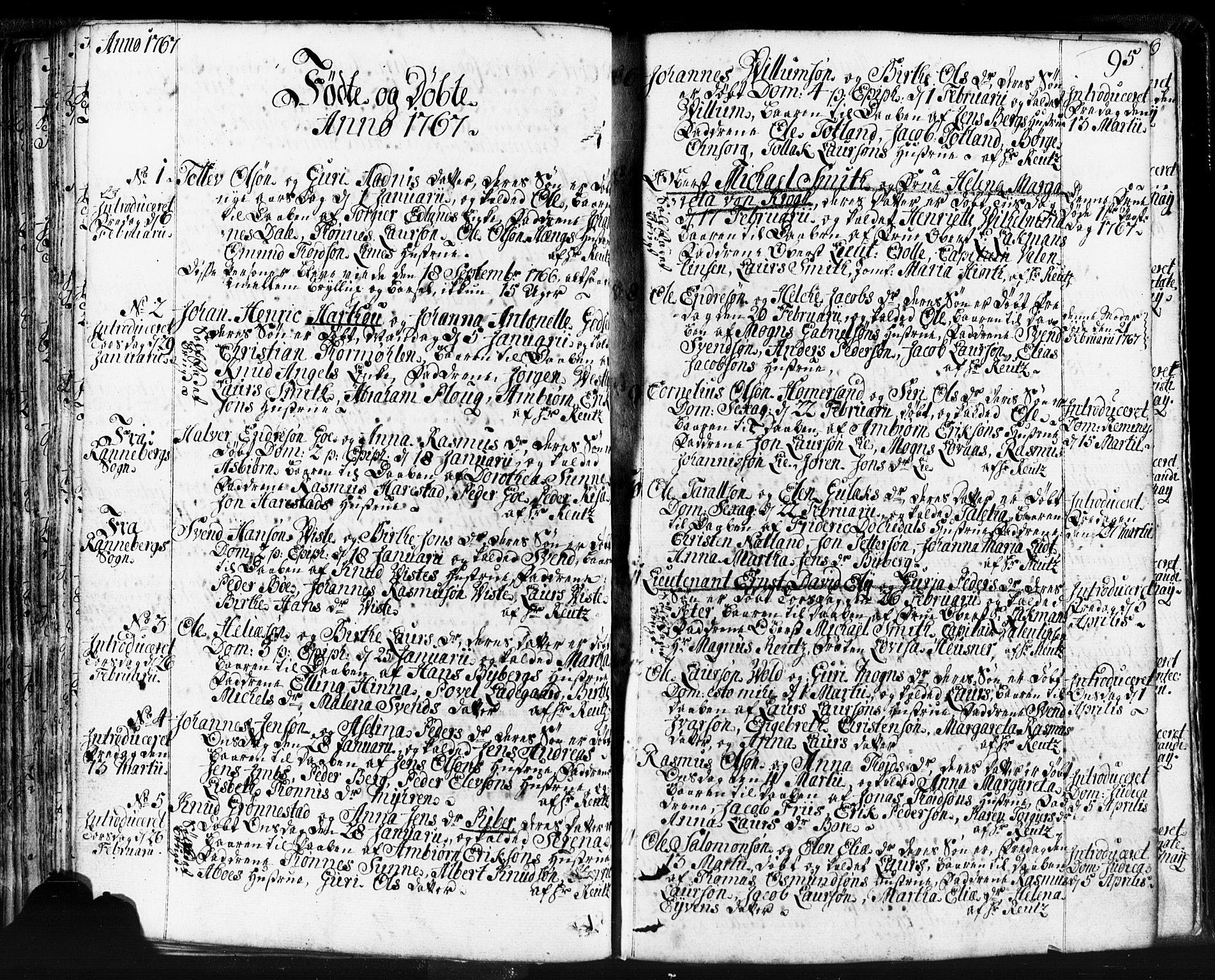 Domkirken sokneprestkontor, AV/SAST-A-101812/001/30/30BB/L0004: Klokkerbok nr. B 4, 1752-1790, s. 95