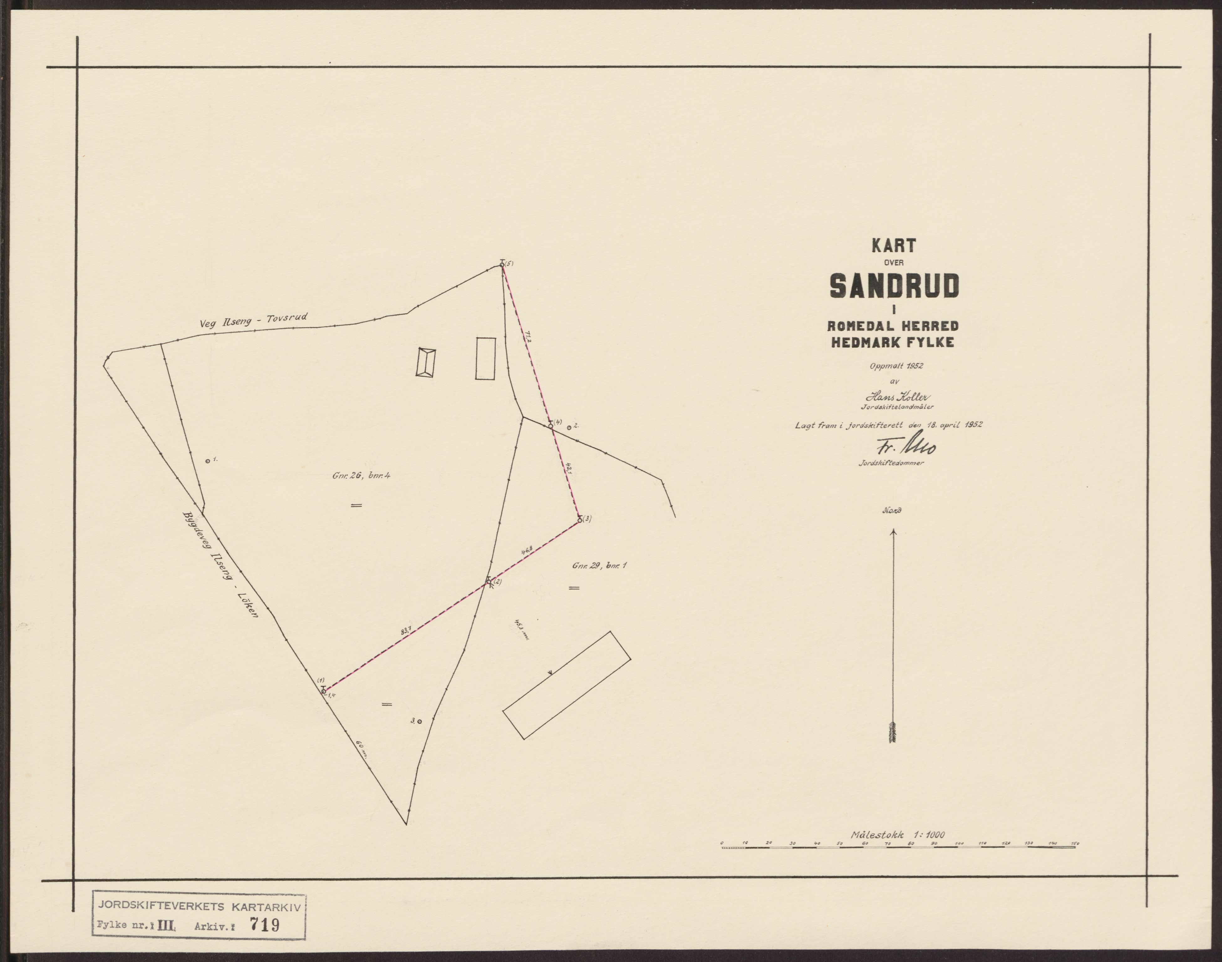 Jordskifteverkets kartarkiv, RA/S-3929/T, 1859-1988, s. 1085