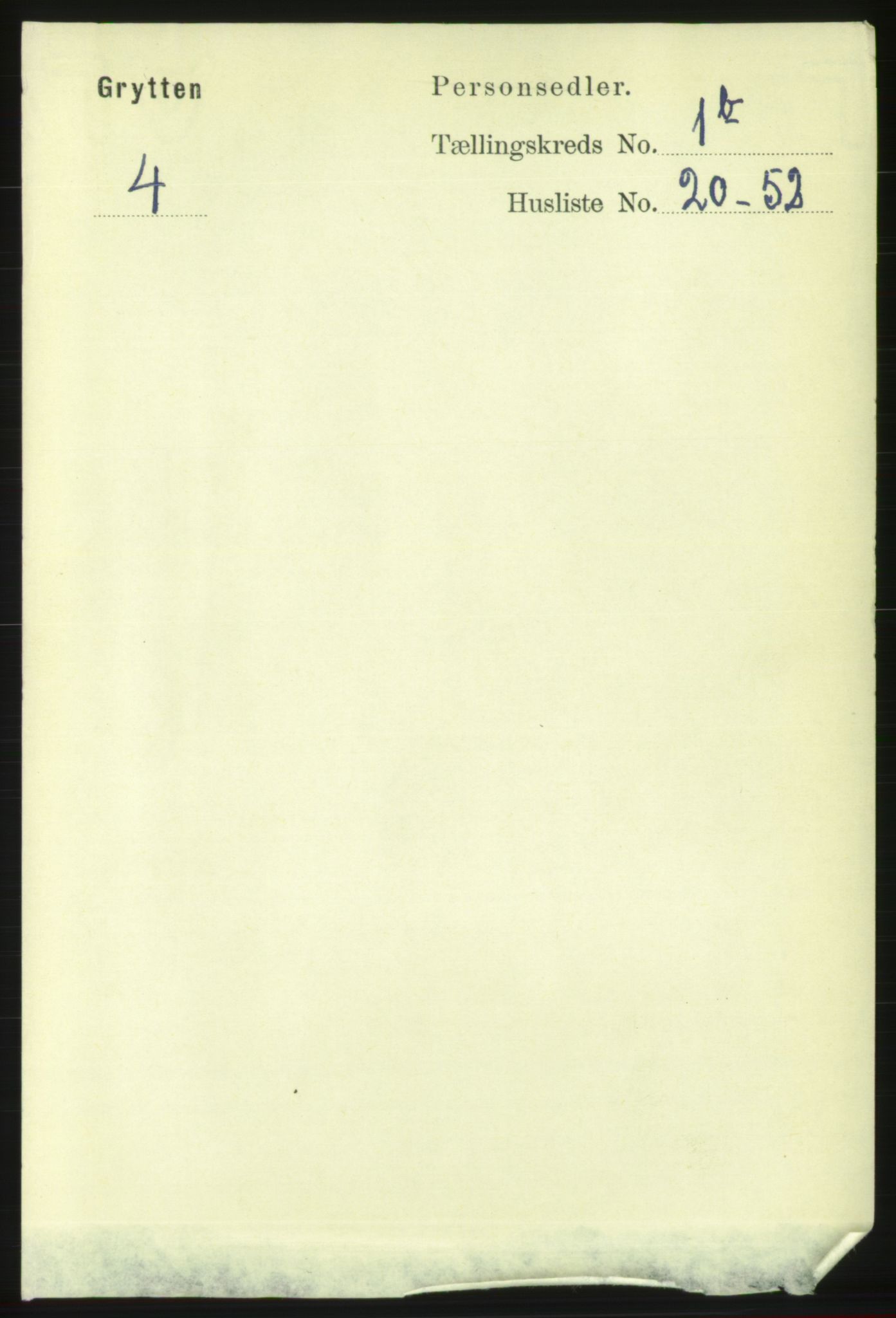 RA, Folketelling 1891 for 1539 Grytten herred, 1891, s. 200