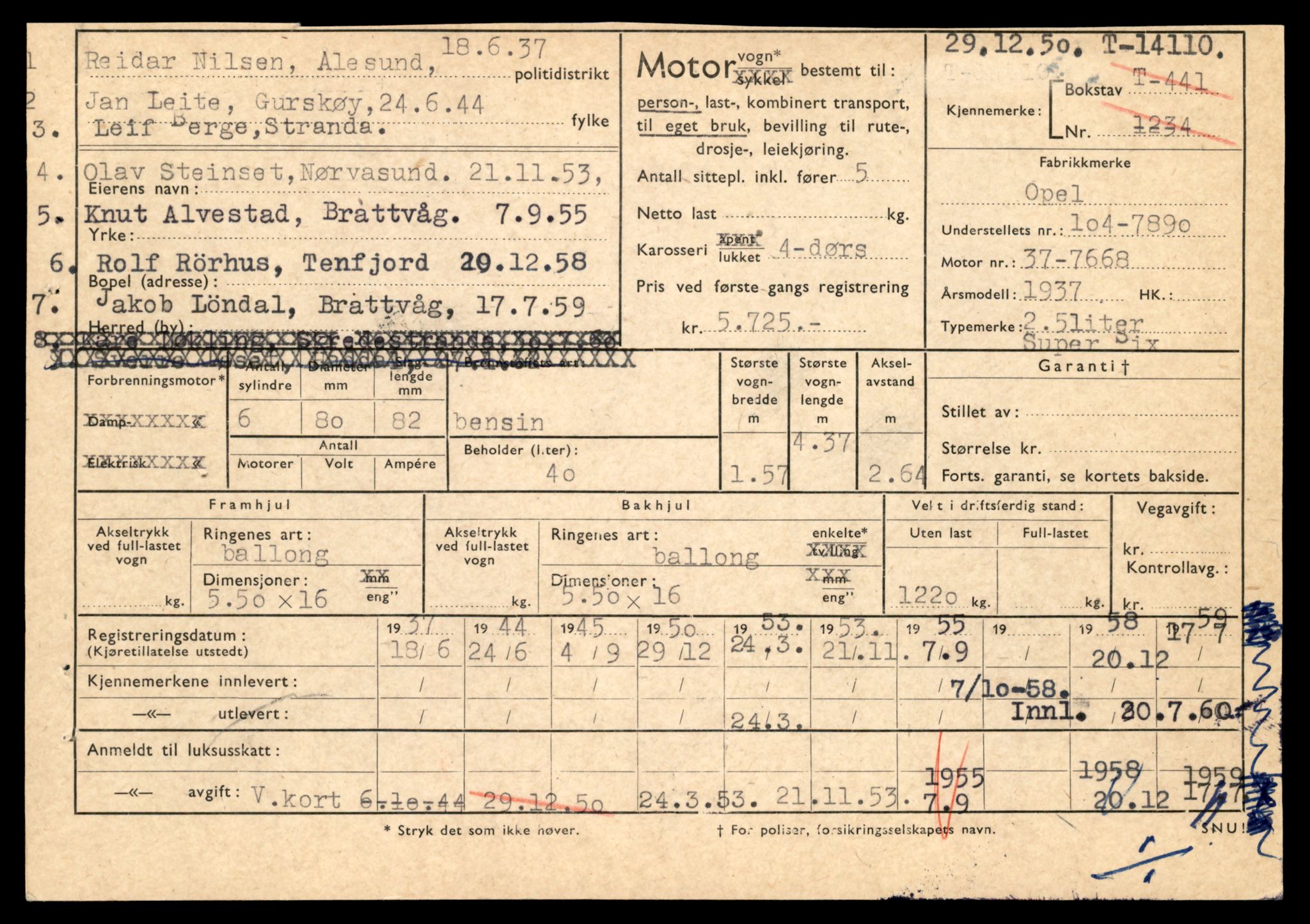 Møre og Romsdal vegkontor - Ålesund trafikkstasjon, AV/SAT-A-4099/F/Fe/L0043: Registreringskort for kjøretøy T 14080 - T 14204, 1927-1998, s. 801