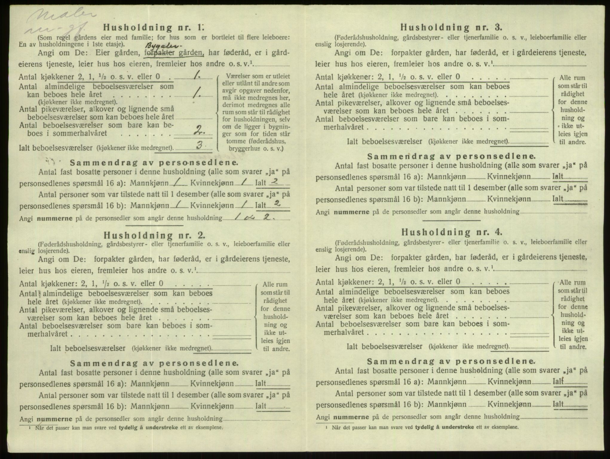 SAB, Folketelling 1920 for 1445 Gloppen herred, 1920, s. 149