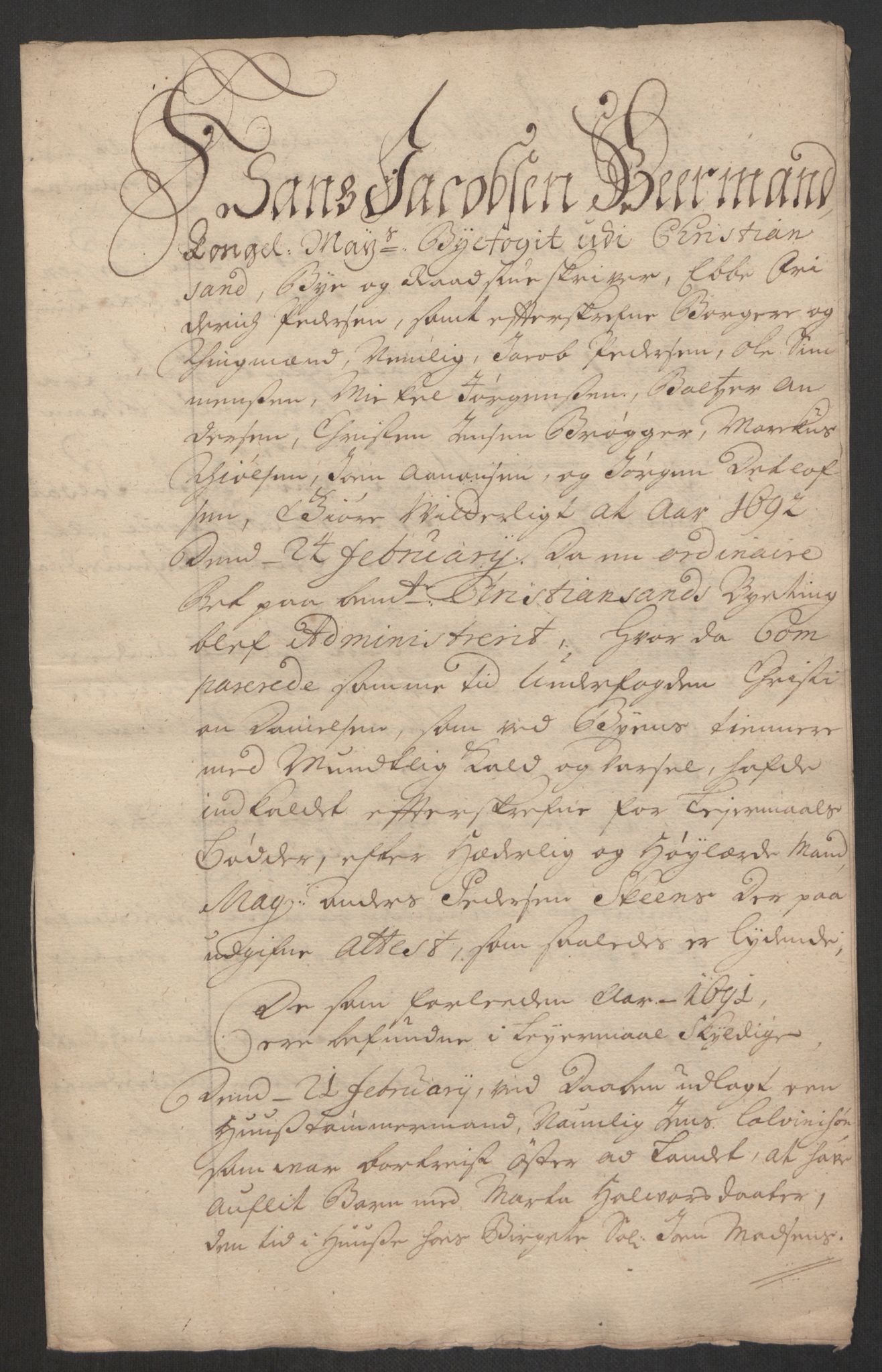 Rentekammeret inntil 1814, Reviderte regnskaper, Byregnskaper, AV/RA-EA-4066/R/Rm/L0285: [M18] Sikt og sakefall, 1681-1718, s. 148