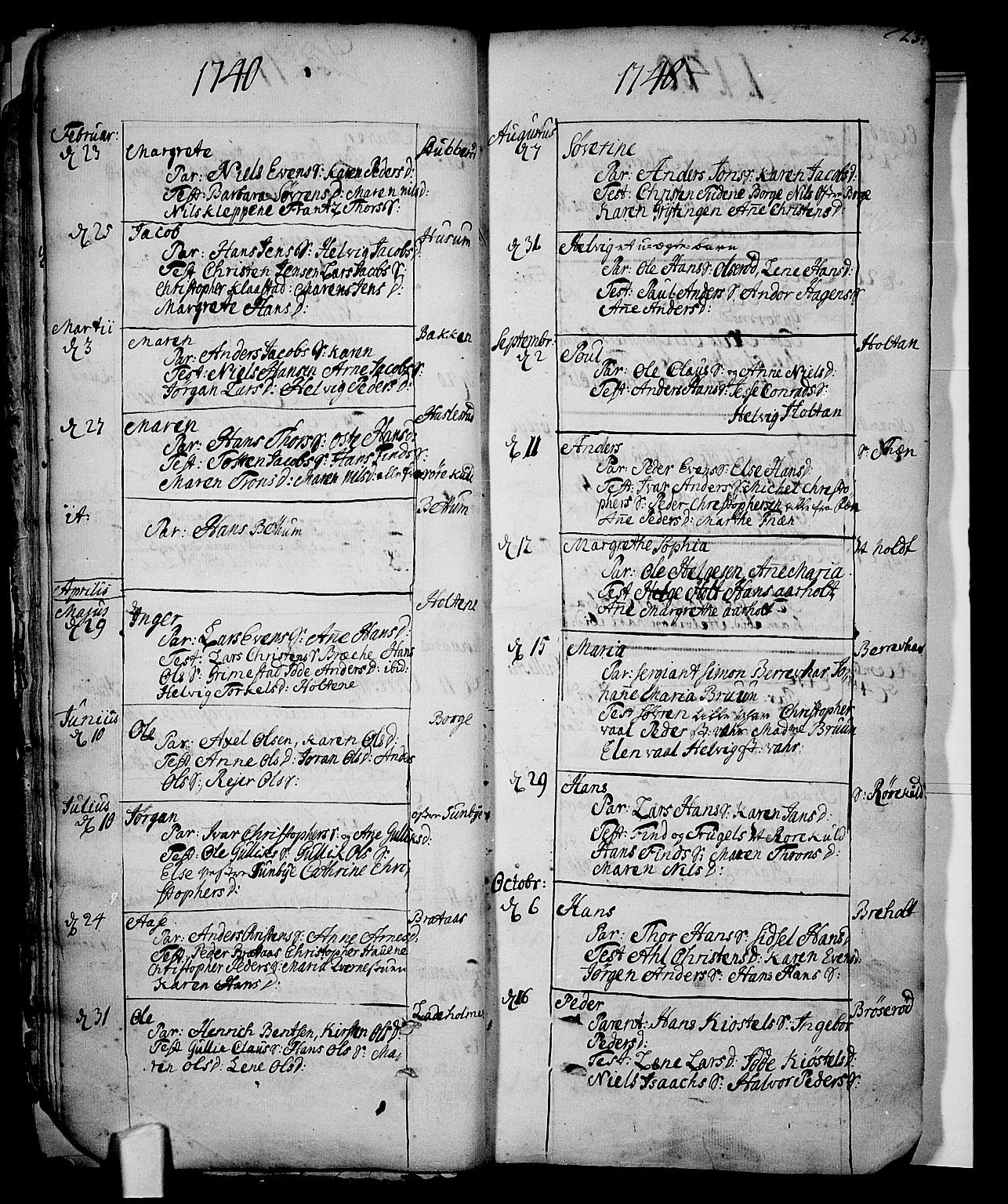 Stokke kirkebøker, SAKO/A-320/F/Fa/L0002: Ministerialbok nr. I 2, 1732-1770, s. 23