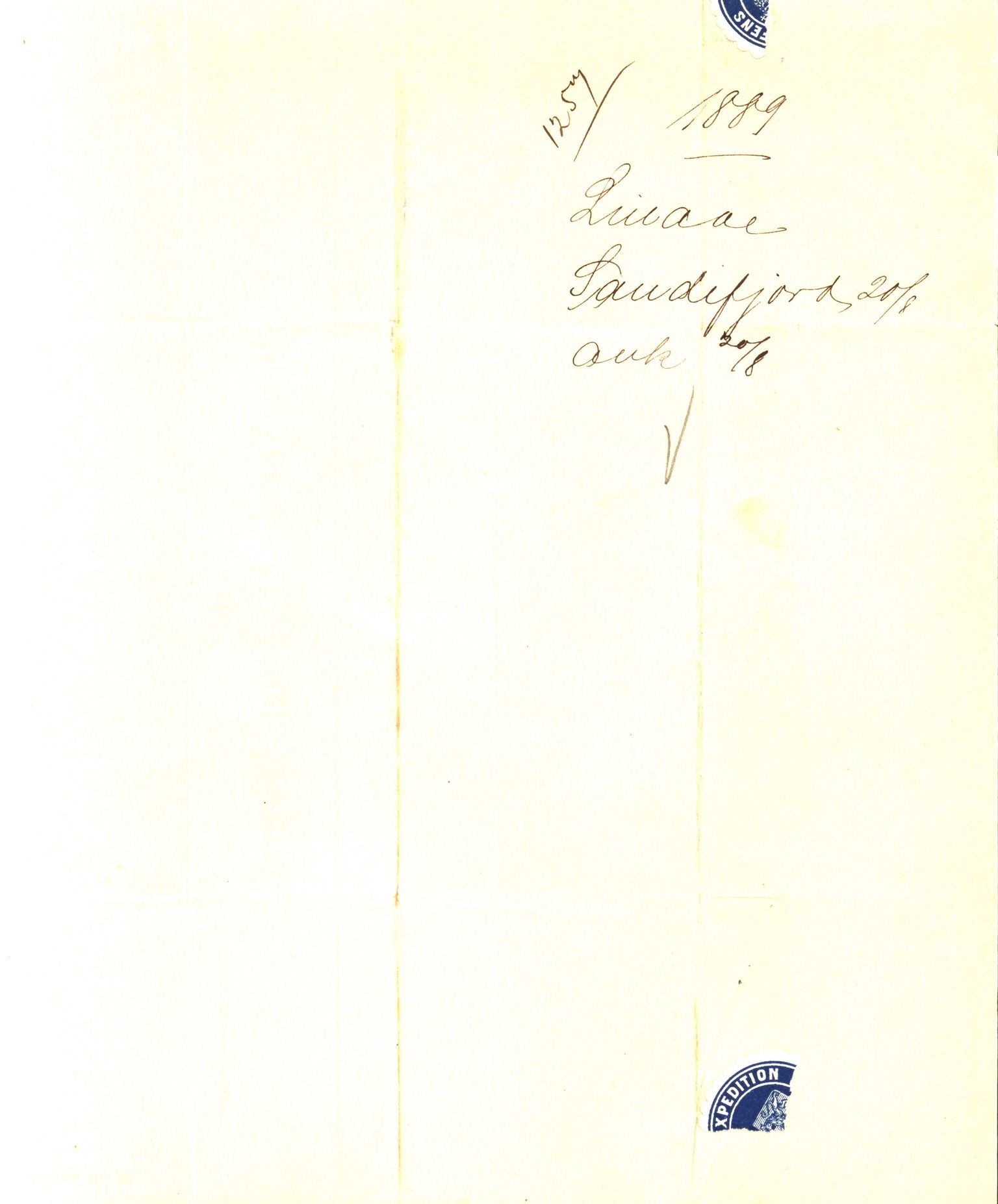 Pa 63 - Østlandske skibsassuranceforening, VEMU/A-1079/G/Ga/L0023/0009: Havaridokumenter / Emil, Black, Hawk, Columbus, Dagny, Askur, Imanuel, 1889, s. 58