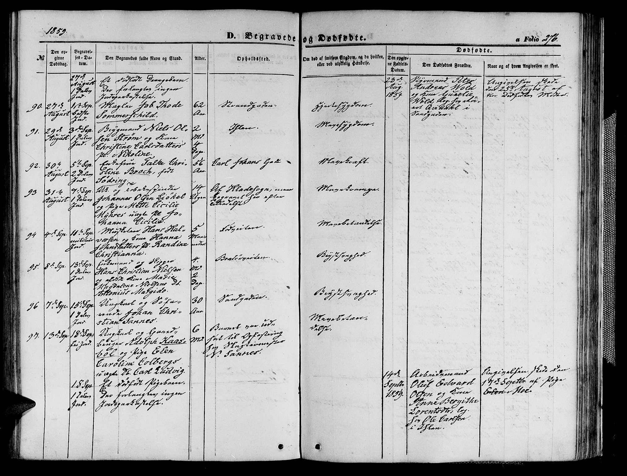 Ministerialprotokoller, klokkerbøker og fødselsregistre - Sør-Trøndelag, AV/SAT-A-1456/602/L0139: Klokkerbok nr. 602C07, 1859-1864, s. 276