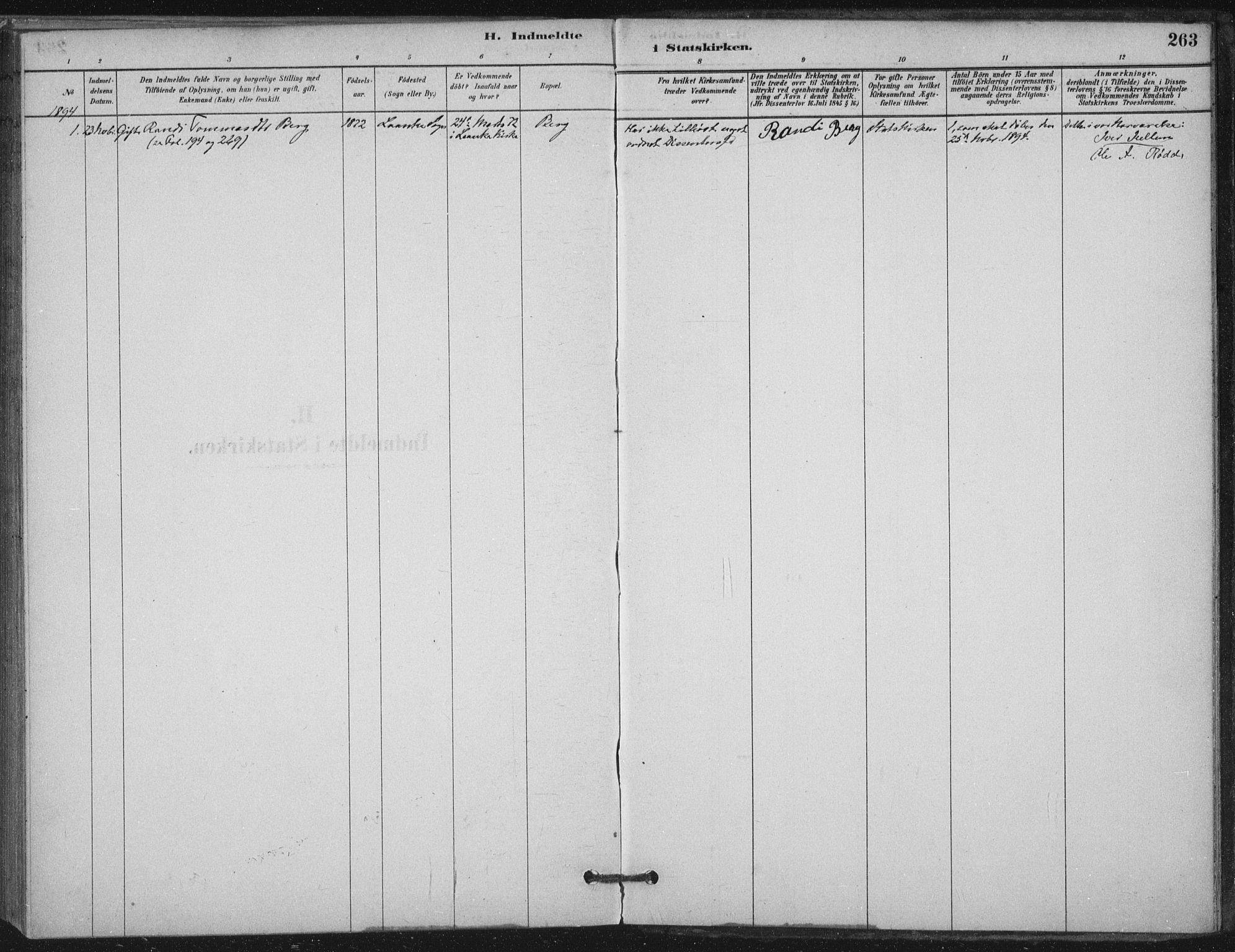 Ministerialprotokoller, klokkerbøker og fødselsregistre - Nord-Trøndelag, SAT/A-1458/710/L0095: Ministerialbok nr. 710A01, 1880-1914, s. 263