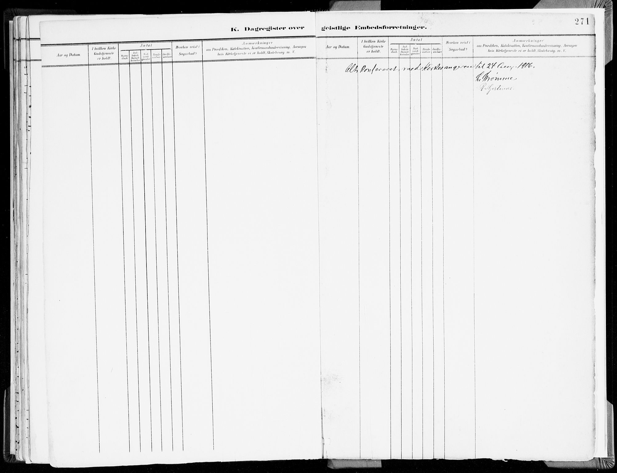 Selje sokneprestembete, SAB/A-99938/H/Ha/Haa/Haab: Ministerialbok nr. B 2, 1891-1907, s. 271
