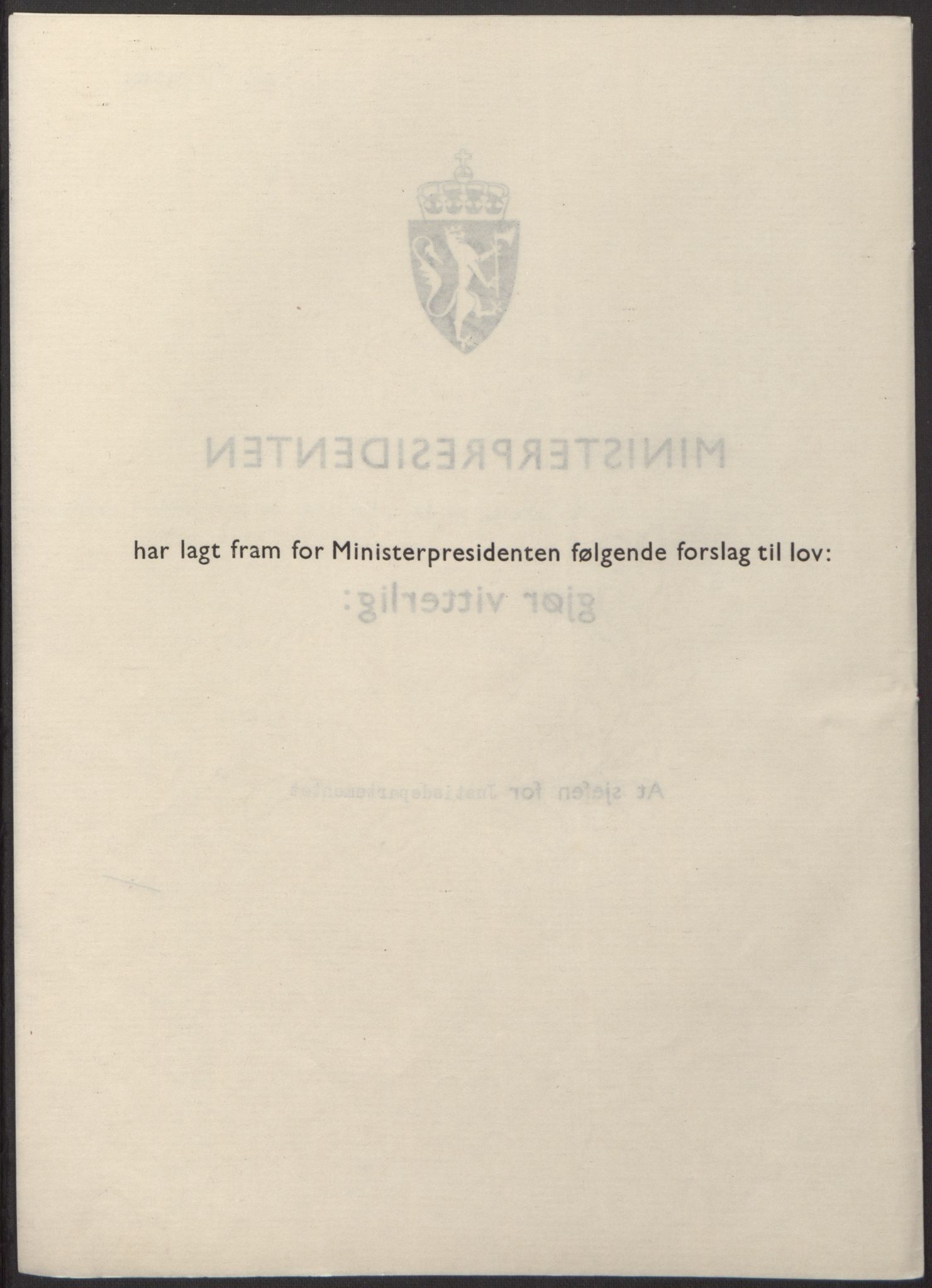 NS-administrasjonen 1940-1945 (Statsrådsekretariatet, de kommisariske statsråder mm), RA/S-4279/D/Db/L0098: Lover II, 1942, s. 157