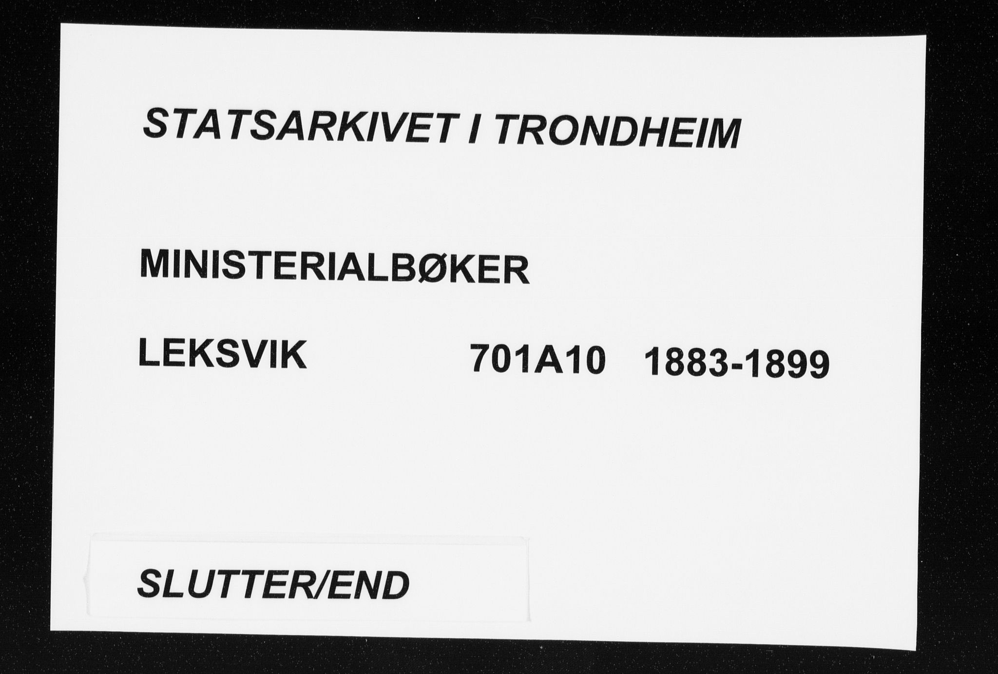 Ministerialprotokoller, klokkerbøker og fødselsregistre - Nord-Trøndelag, SAT/A-1458/701/L0010: Ministerialbok nr. 701A10, 1883-1899
