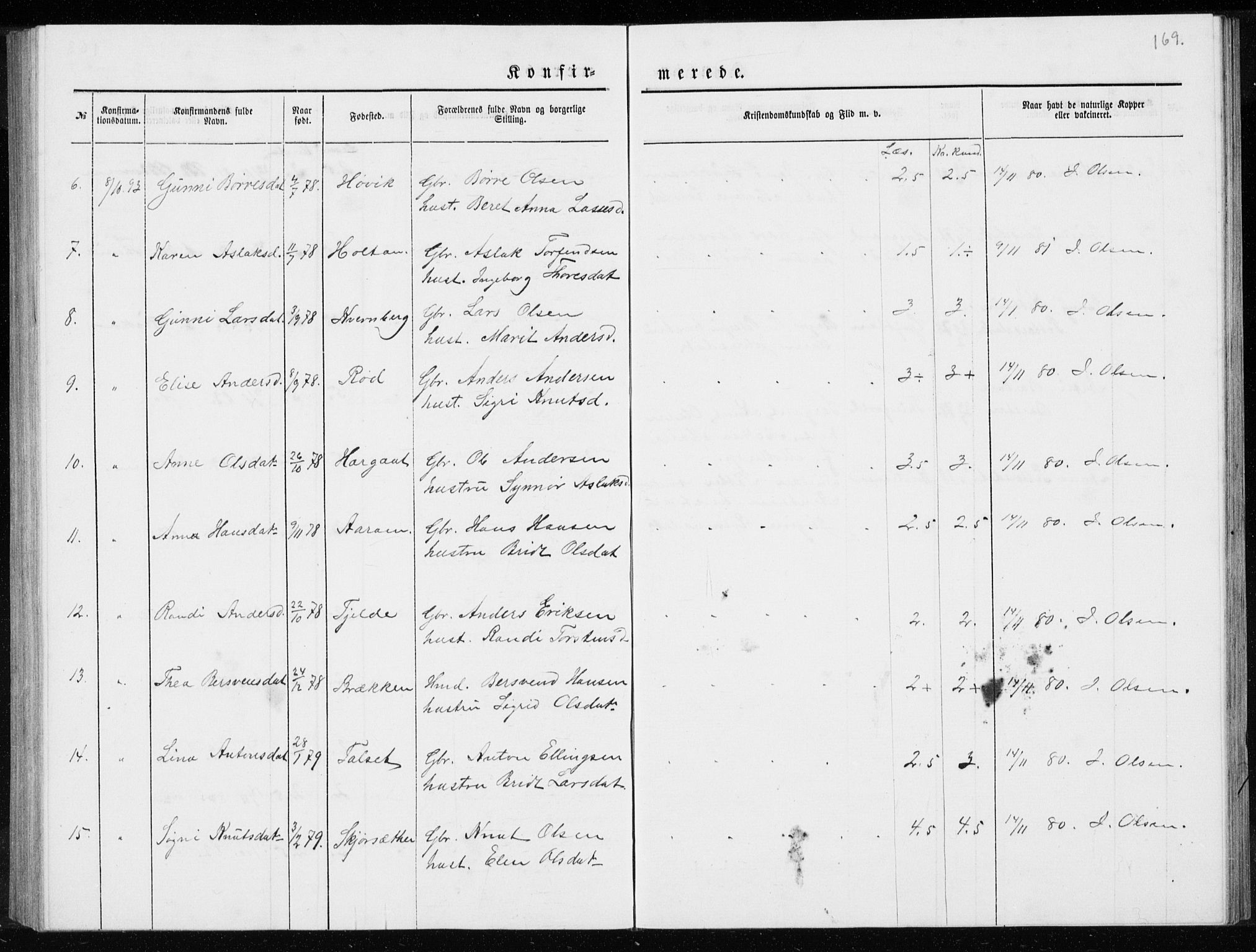 Ministerialprotokoller, klokkerbøker og fødselsregistre - Møre og Romsdal, AV/SAT-A-1454/551/L0631: Klokkerbok nr. 551C03, 1886-1894, s. 169