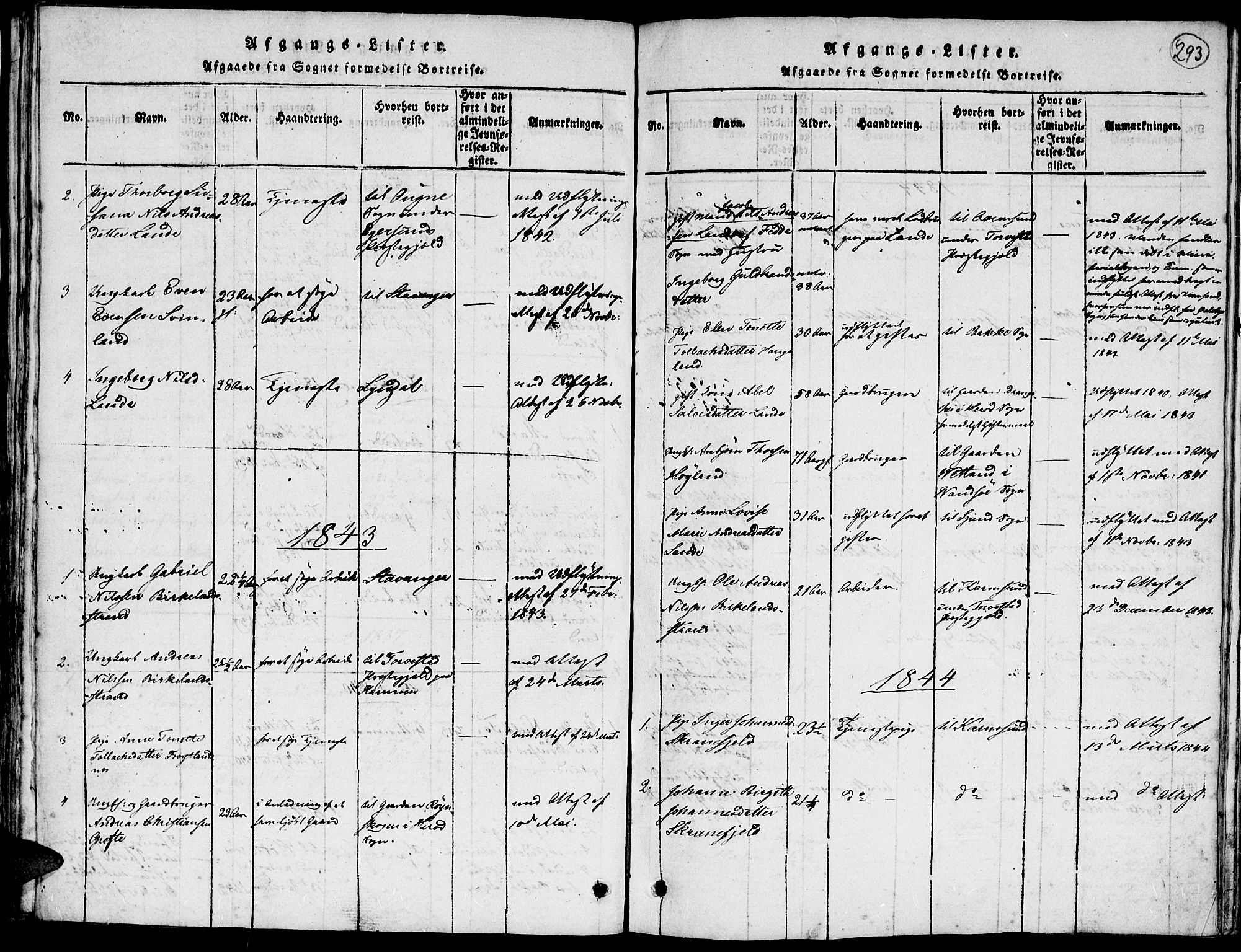 Kvinesdal sokneprestkontor, SAK/1111-0026/F/Fa/Faa/L0001: Ministerialbok nr. A 1, 1815-1849, s. 285
